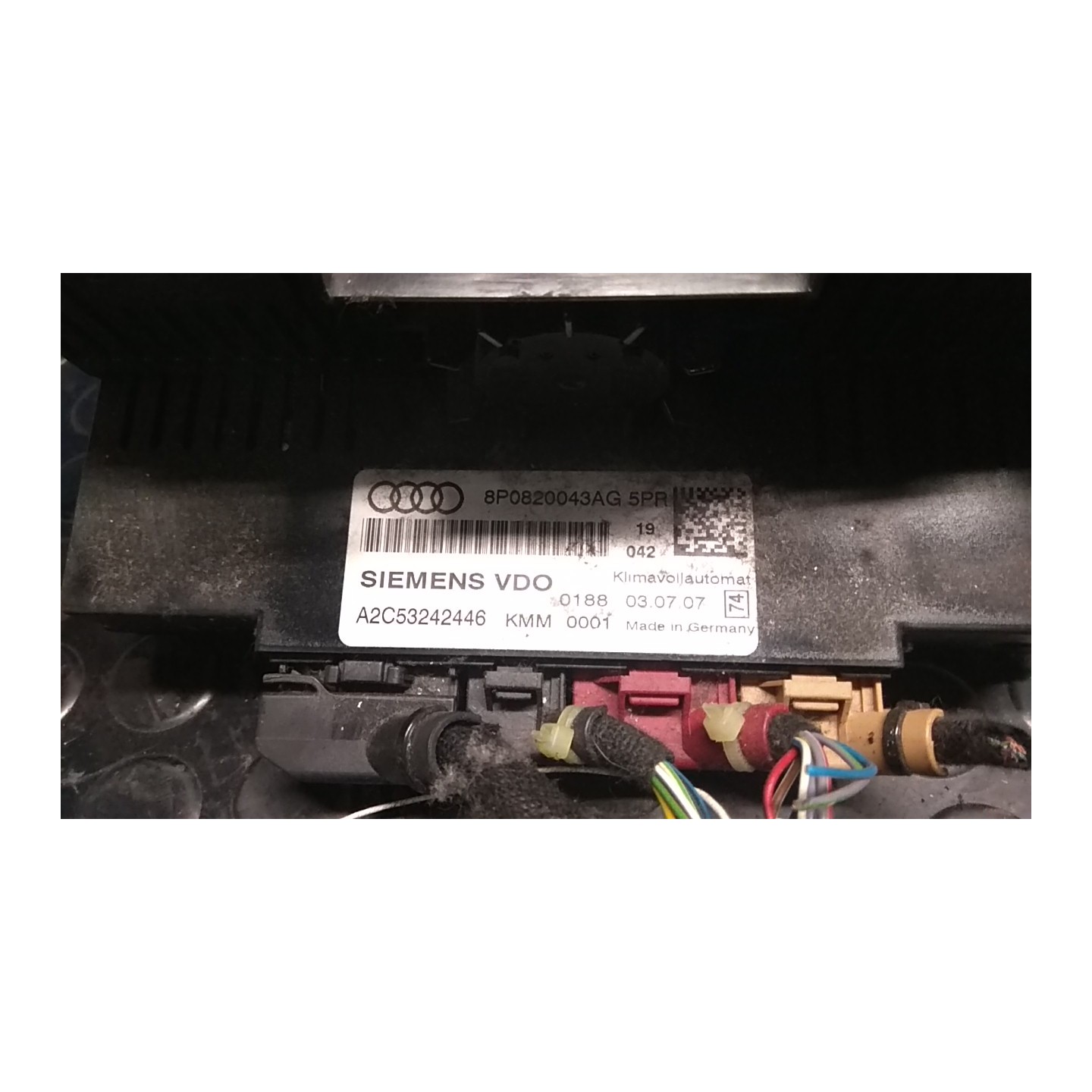 BLOCCO COMANDO CLIMATIZZAZIONE 078 AUDI A3 (8P) (04/03-06/10) BMN 8P0820043AE5PR