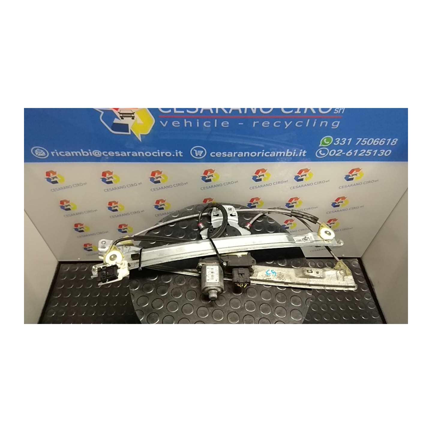 ALZACRISTALLO ELETTR. PORTA ANT. C/MOTORINO DX. 021 CITROEN C5 (X7) (02/08-) RHR 9675898980