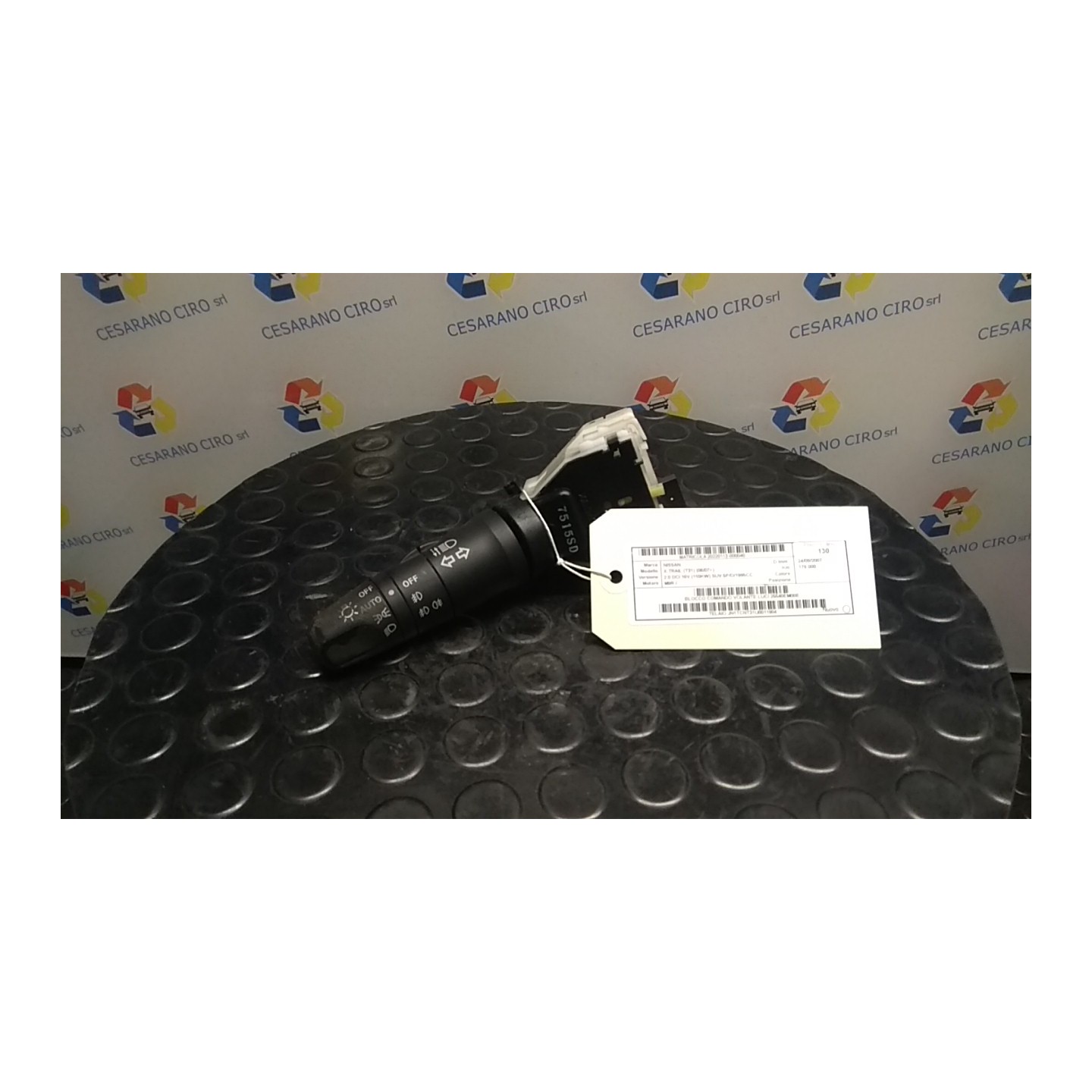 BLOCCO COMANDO VOLANTE LUCI 040 NISSAN X-TRAIL (T31) (06/07-) M9R 25540EM00E