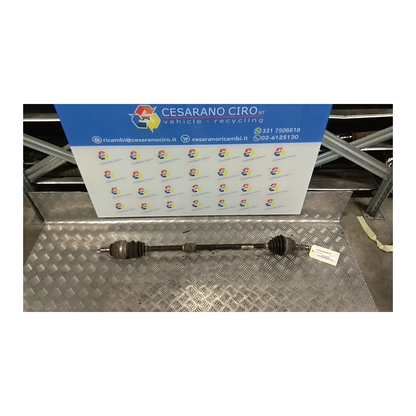 SEMIALBERO ANT. COMPL. DX. 026 OPEL AGILA (H08) (01/08-) K10B 93194650