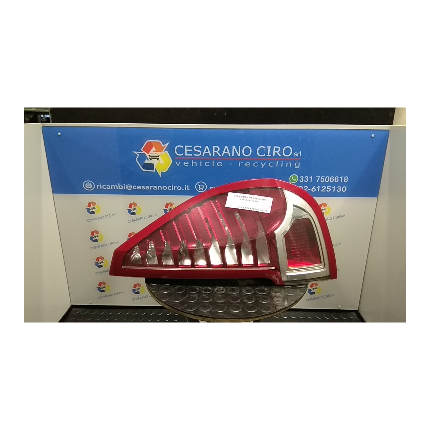 FANALE POST. DX. 071 RENAULT SCENIC 3A SERIE (04/09-10/13) F9QN8 265500014R