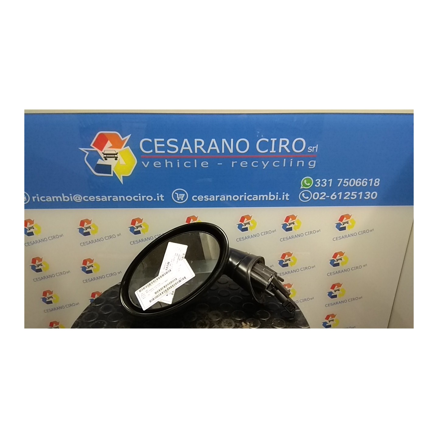 RETROVISORE EST. REGOLAZ. ELETTR. SX. 102 MINI MINI (R50/R53) (07/01-07/06) 1ND 51167192469