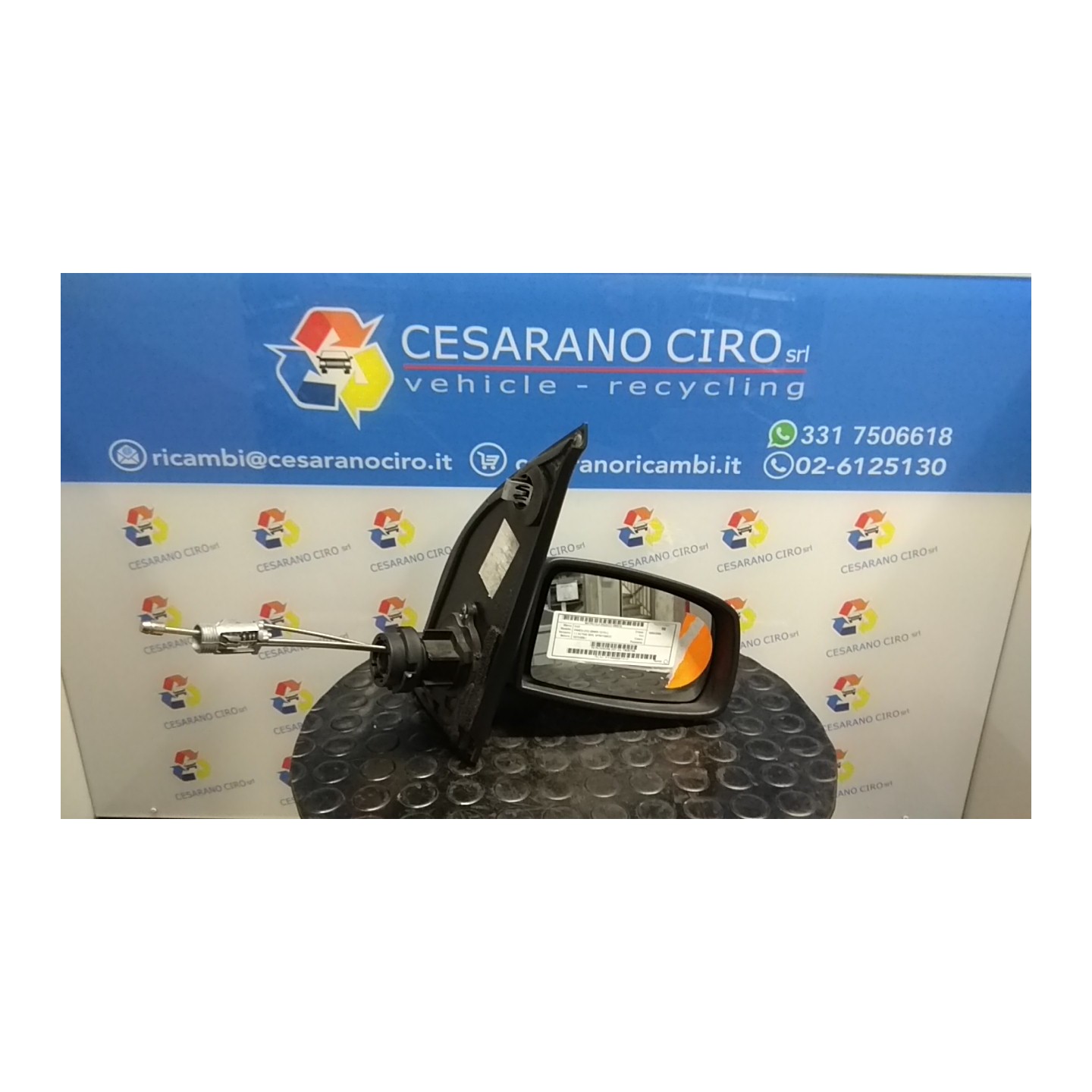 RETROVISORE EST. DX. 019 FIAT PANDA (2Q) (09/03-12/10) 187A1000 735357185