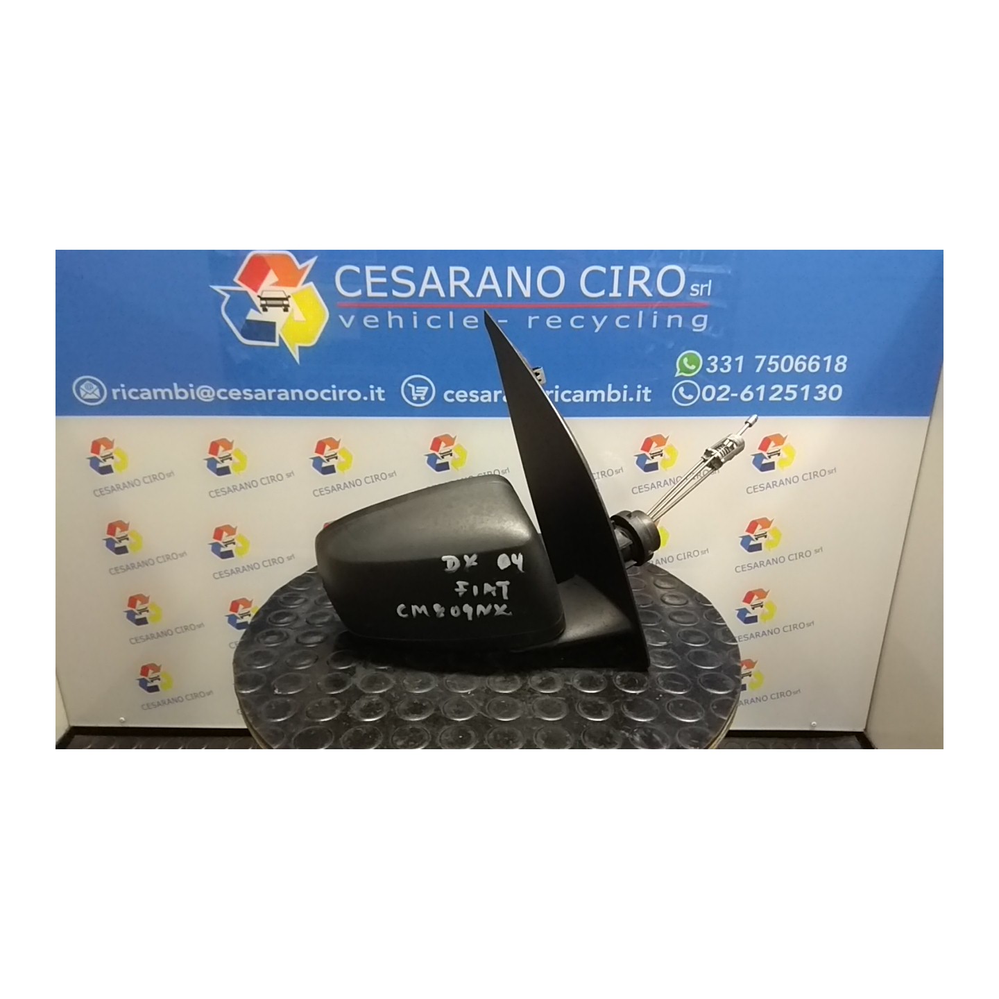 RETROVISORE EST. DX. 019 FIAT PANDA (2Q) (09/03-12/10) 187A1000 735357185