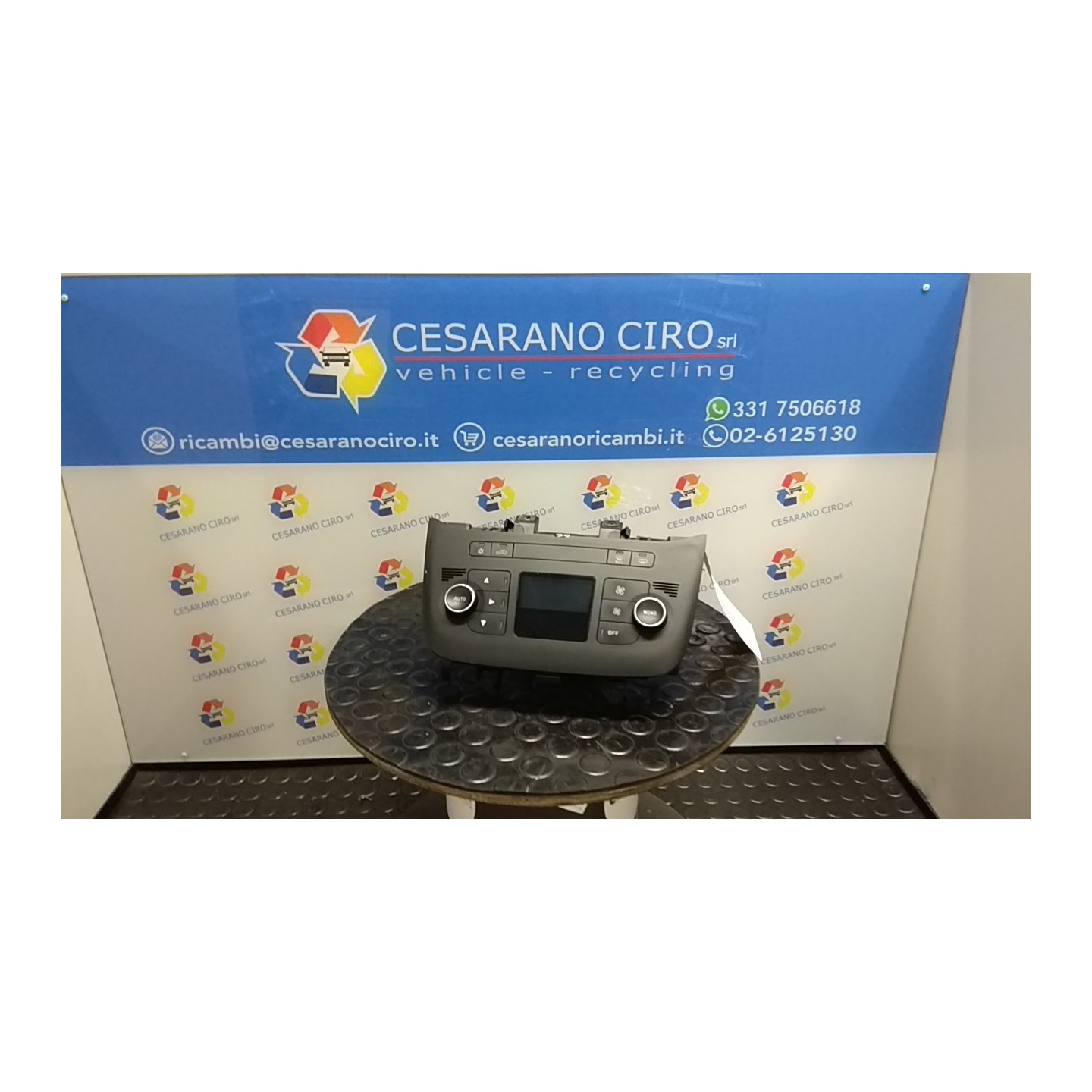 BLOCCO COMANDO CLIMATIZZAZIONE S/A/C C/LUNOTTO TERMICO P/POP 022 FIAT PUNTO (6U) (01/13-) 169A4000 735548357