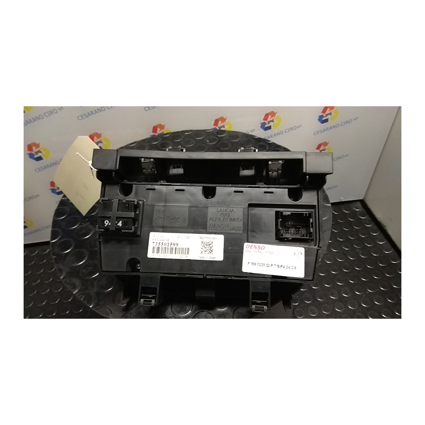 BLOCCO COMANDO CLIMATIZZAZIONE S/A/C C/LUNOTTO TERMICO P/POP 022 FIAT PUNTO (6U) (01/13-) 169A4000 735548357