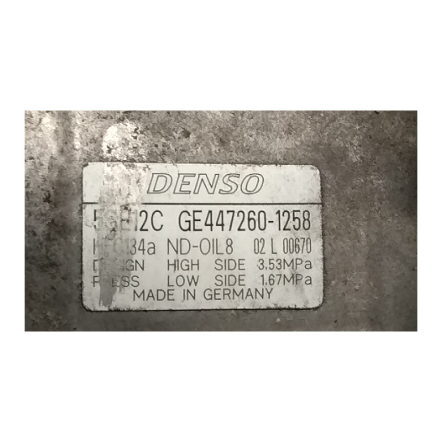 COMPRESSORE A/C 059 TOYOTA VERSO (05/09-03/13) 1ADFTV 8831002400