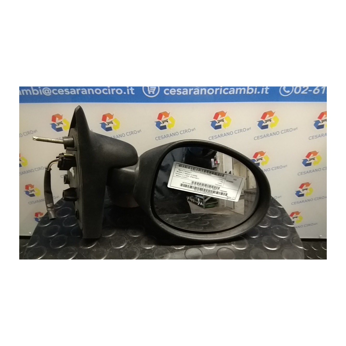 RETROVISORE EST. REGOLAZ. ELETTR. 09/00 DX. 026 RENAULT TWINGO 1A SERIE (08/98-09/07) D7FF7 7700834989