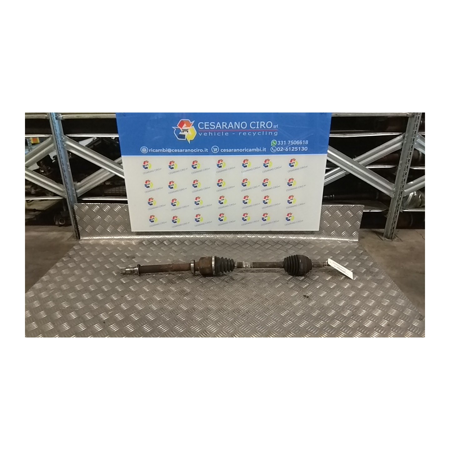 SEMIALBERO ANT. COMPL. DX. 035 RENAULT CLIO 3A SERIE (07/05-05/09) K4JG7 8200618111