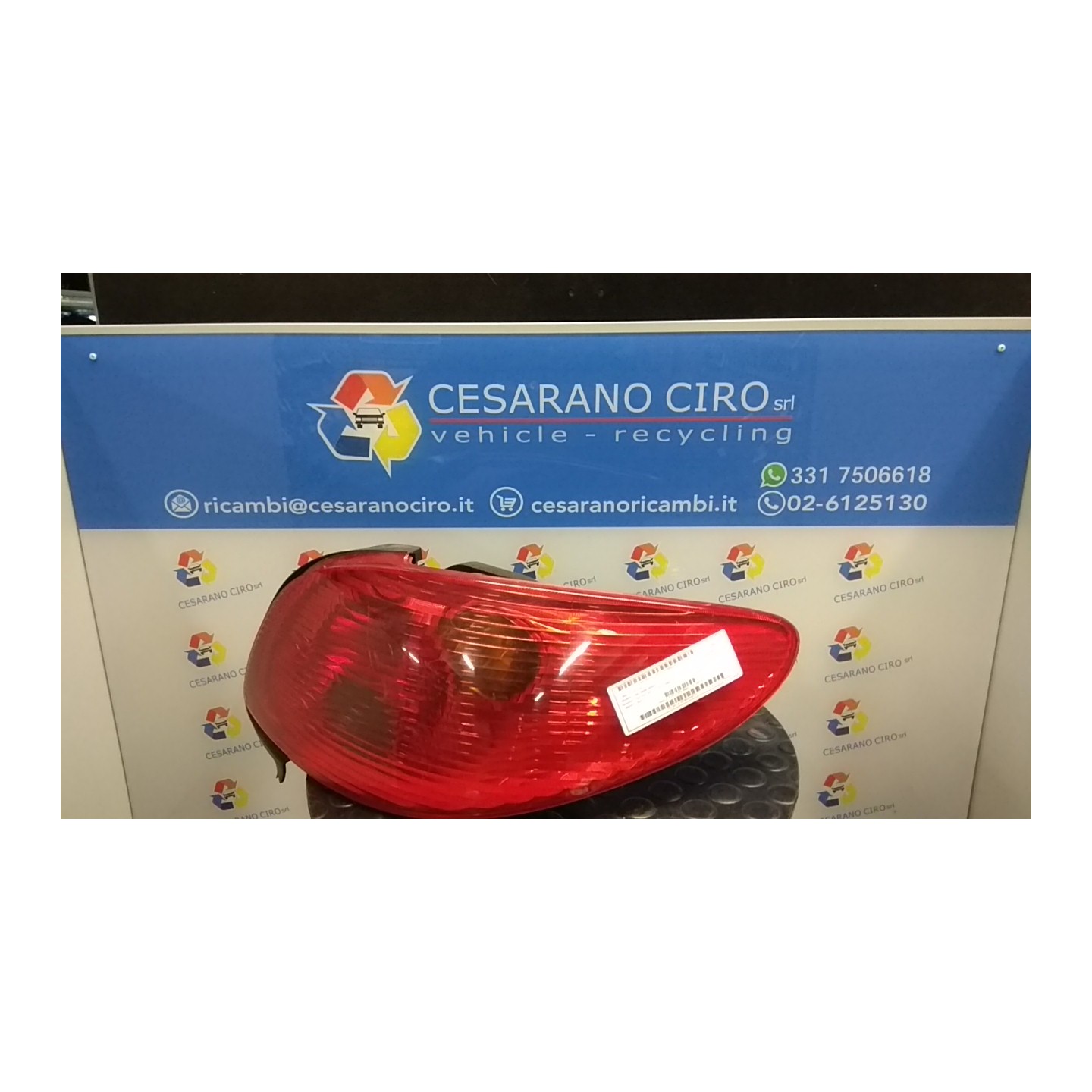 FANALE POST. OPR 09582 DX. 023 PEUGEOT 206 (09/98-06/09) 9HZ 6351N7