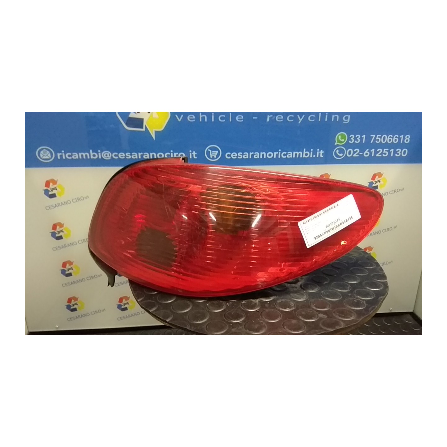 FANALE POST. OPR 09582 DX. 023 PEUGEOT 206 (09/98-06/09) 9HZ 6351N7