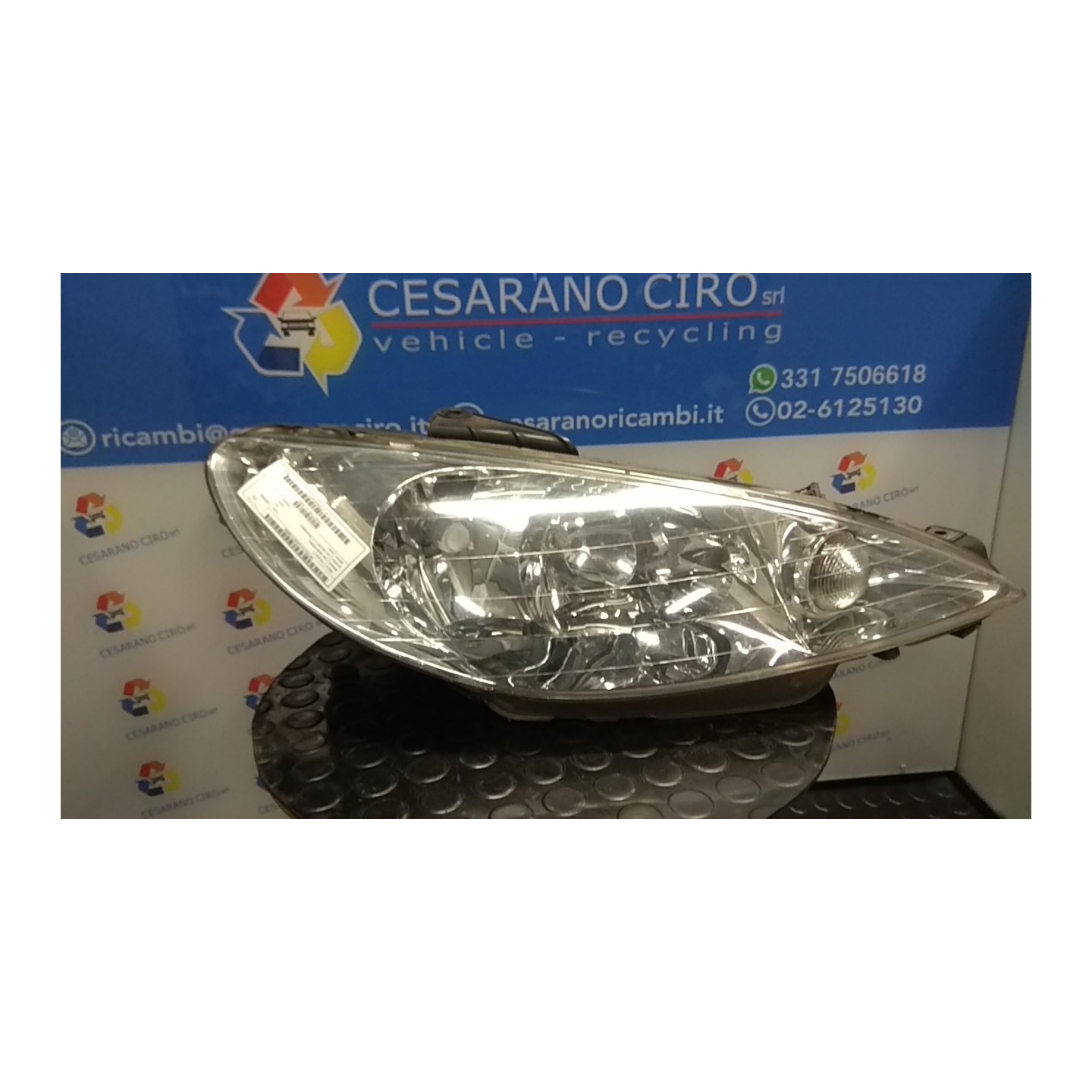 PROIETTORE DX. 046 PEUGEOT 206 (09/98-06/09) 9HZ 6205S7