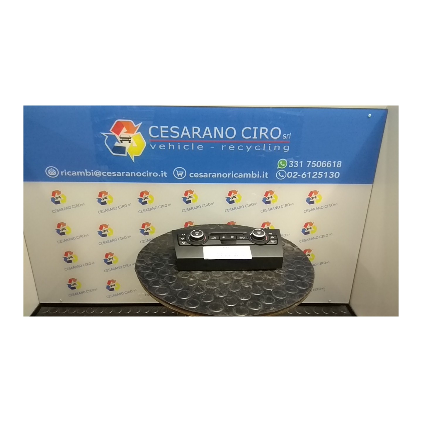 BLOCCO COMANDO CLIMATIZZAZIONE 186 BMW SERIE 3 (E90/E91) (02/05-12/11 204D4 64119147297