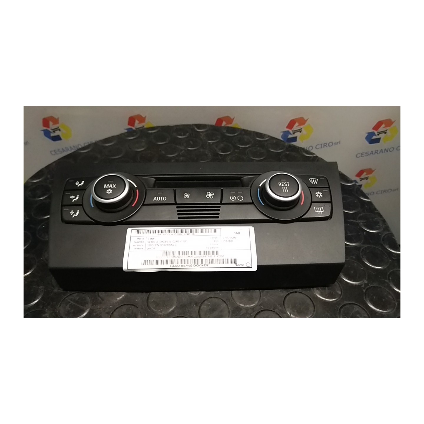 BLOCCO COMANDO CLIMATIZZAZIONE 186 BMW SERIE 3 (E90/E91) (02/05-12/11 204D4 64119147297