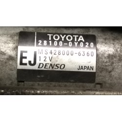 MOTORINO AVVIAMENTO 081 TOYOTA YARIS (11/05-02/12) 1NRFE 281000Y010