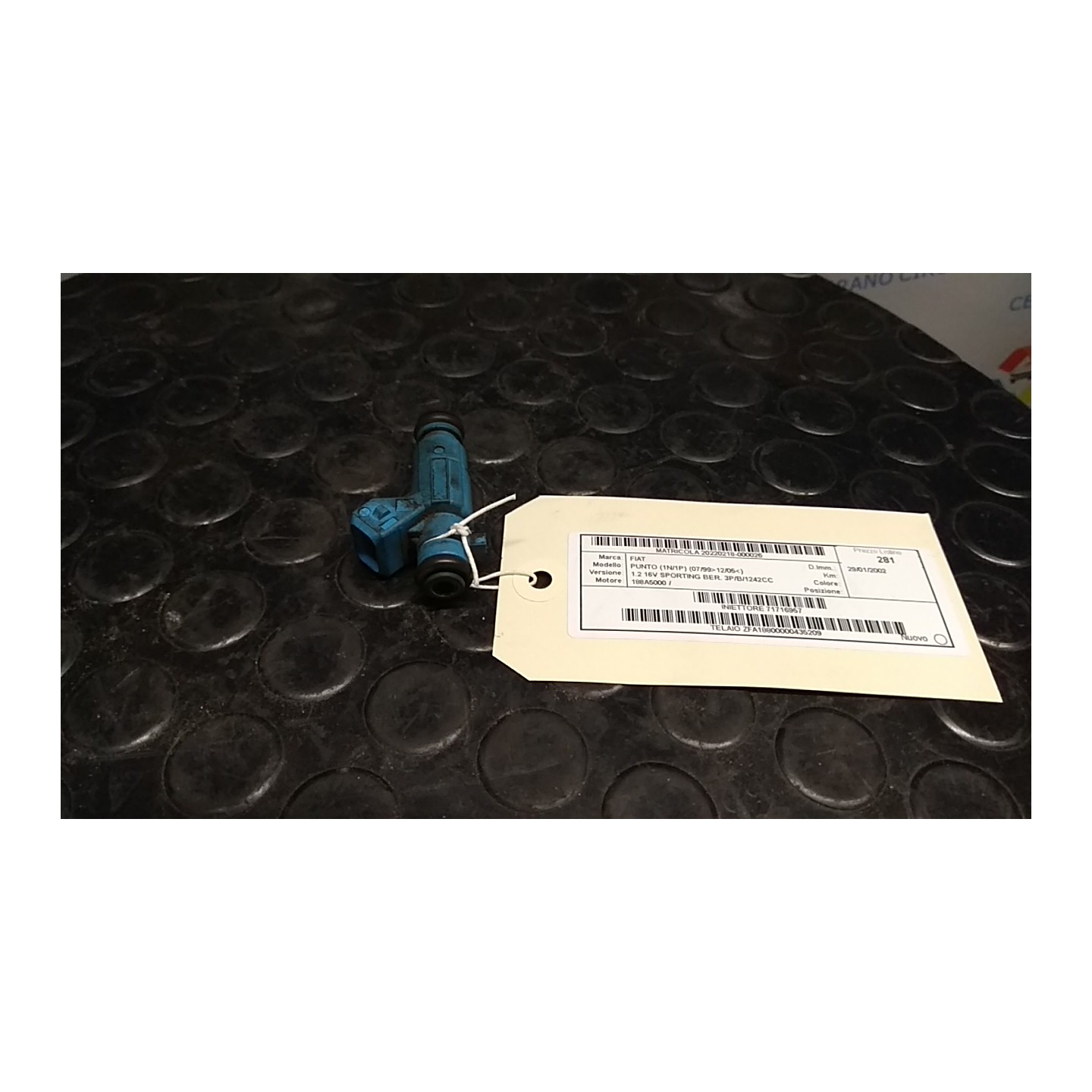 INIETTORE 026 FIAT PUNTO (1N/1P) (07/99-12/05) 188A5000 71716957