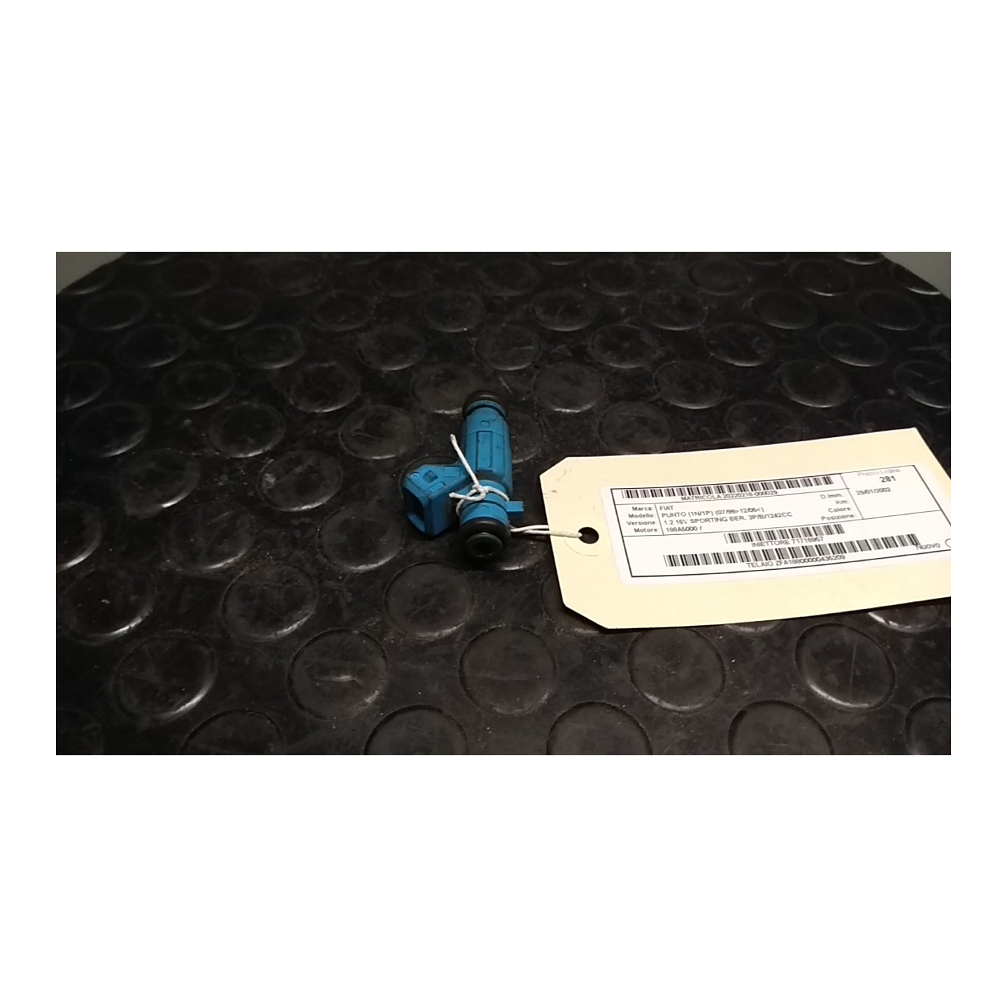 INIETTORE 029 FIAT PUNTO (1N/1P) (07/99-12/05) 188A5000 71716957