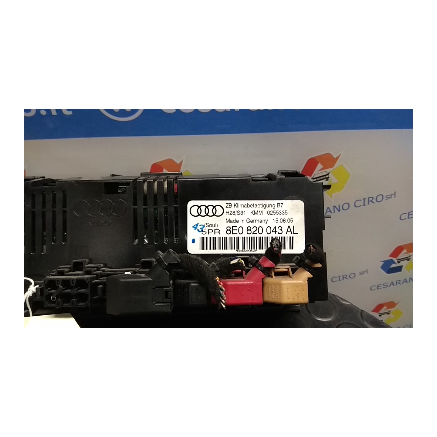 BLOCCO COMANDO CLIMATIZZAZIONE 040 AUDI A4 (8E) (10/04-02/08) ALZ 8E0820043BJ5PR