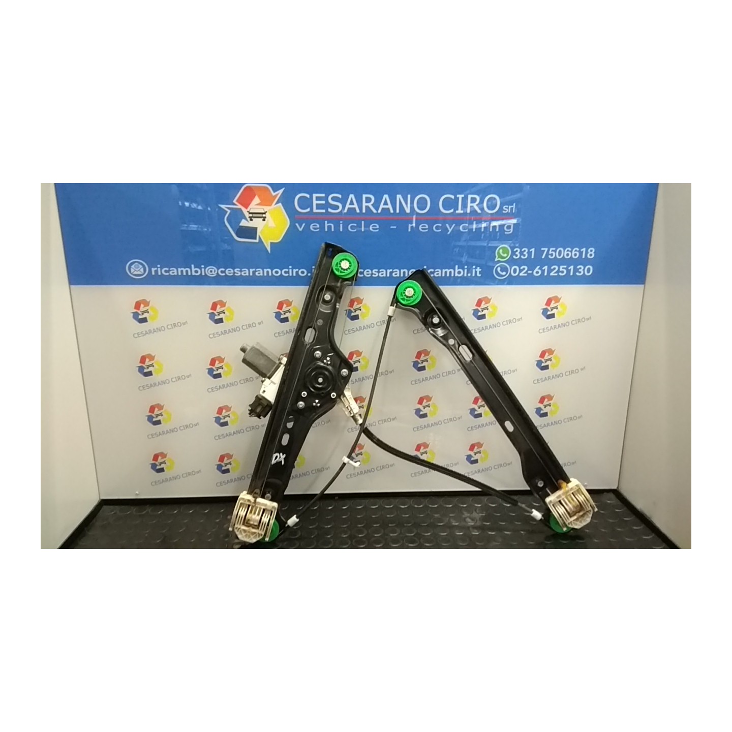 ALZACRISTALLO ELETTR. PORTA ANT. DX. 046 BMW SERIE 3 (E90/E91) (02/05-12/11 204D4 51337140588