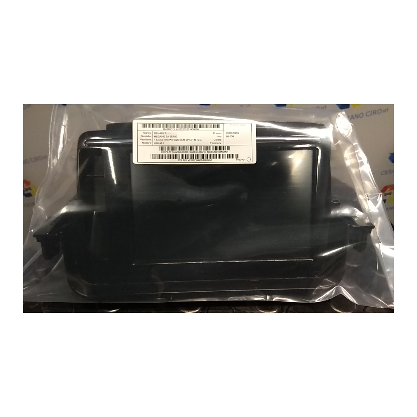 DISPLAY NAVIGATORE SATELLITARE 056 RENAULT MEGANE 3A SERIE (02/12-09/14) K9KA6 NB3425019063004