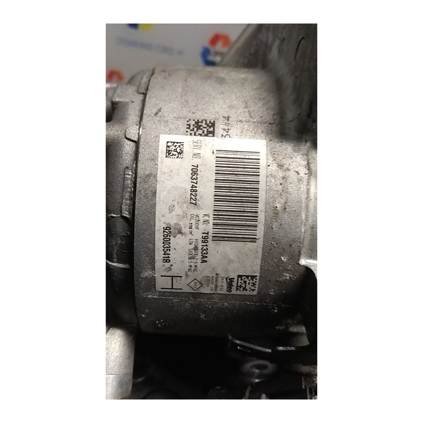COMPRESSORE A/C 102 NISSAN MICRA (K 14FR) (01/17-) H4B 9260000Q0F