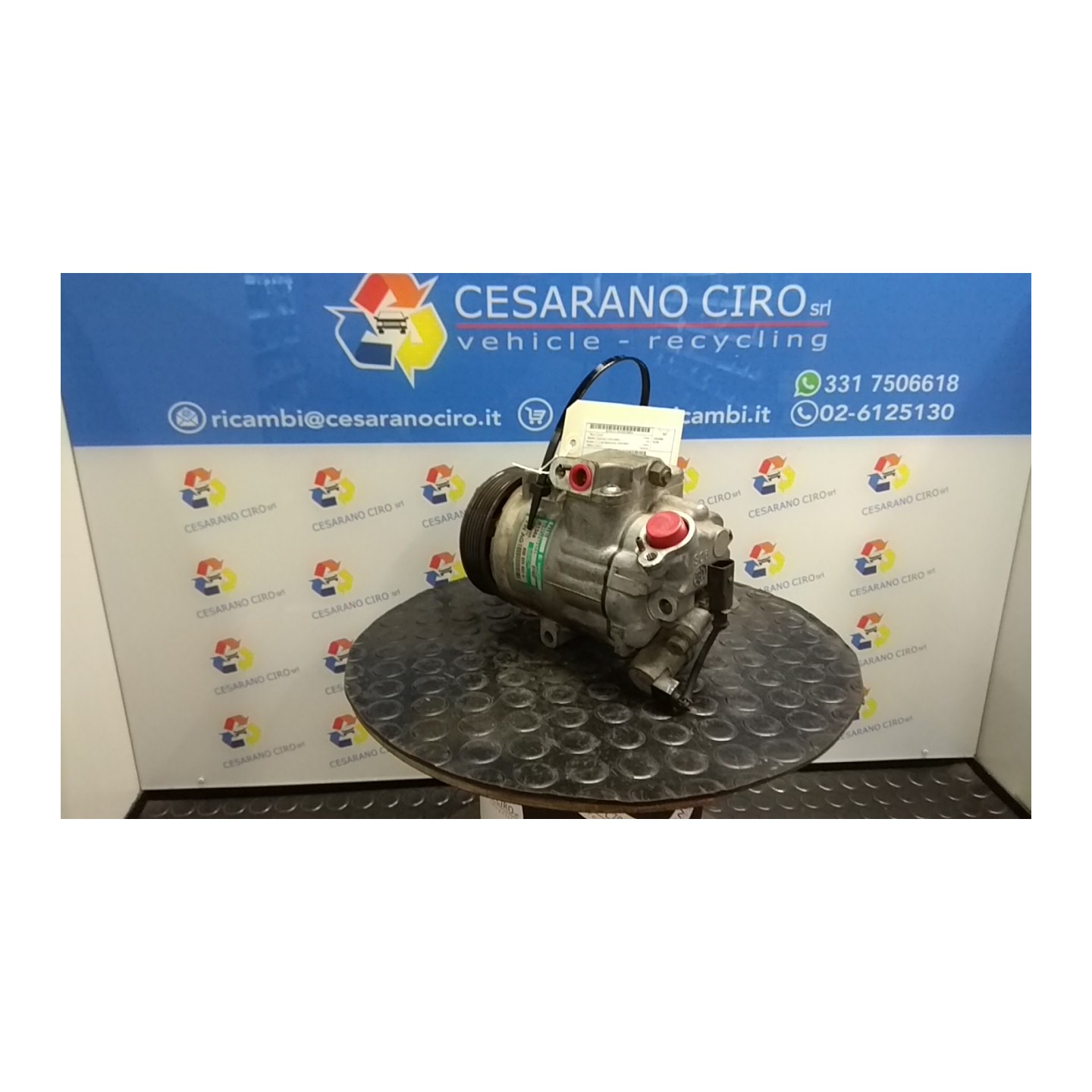 COMPRESSORE A/C 019 SEAT IBIZA (6L) (12/01-08/09) BKY 6Q0820803J