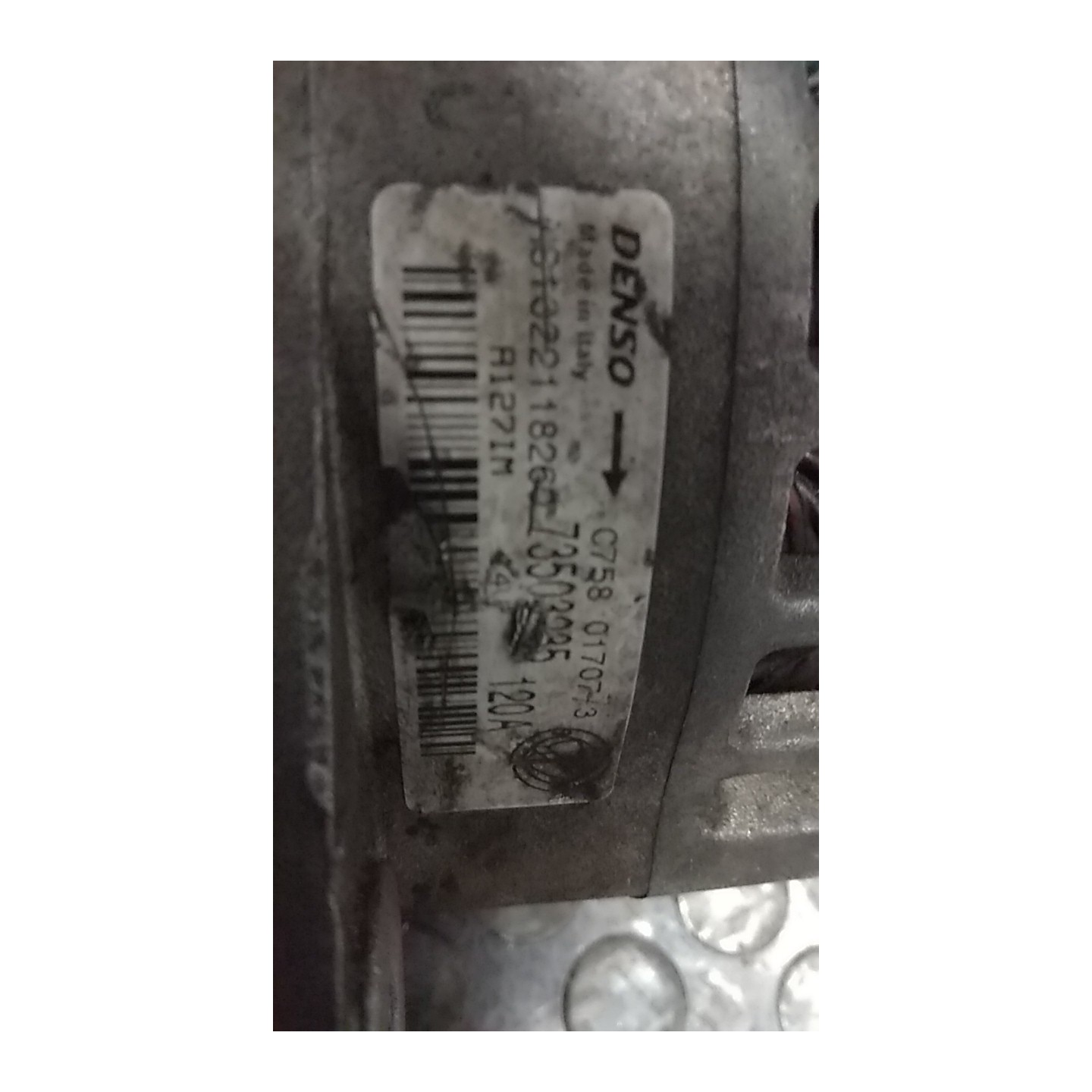 ALTERNATORE 120AMP 024 FIAT BRAVO (3L) (01/07-03/10) 937A5000 73503235
