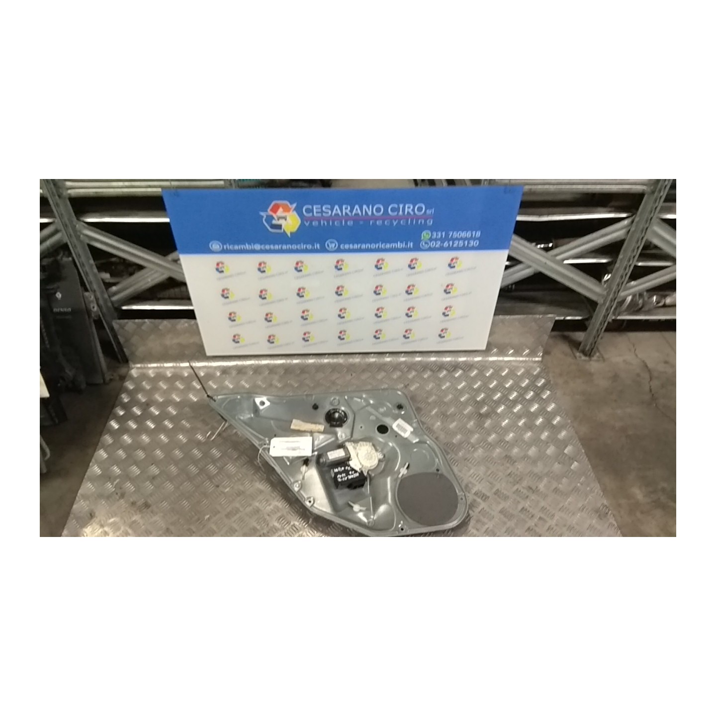 ALZACRISTALLO PORTA POST. SX. 043 SEAT IBIZA (6L) (12/01-08/09) BBY 6L4839755B