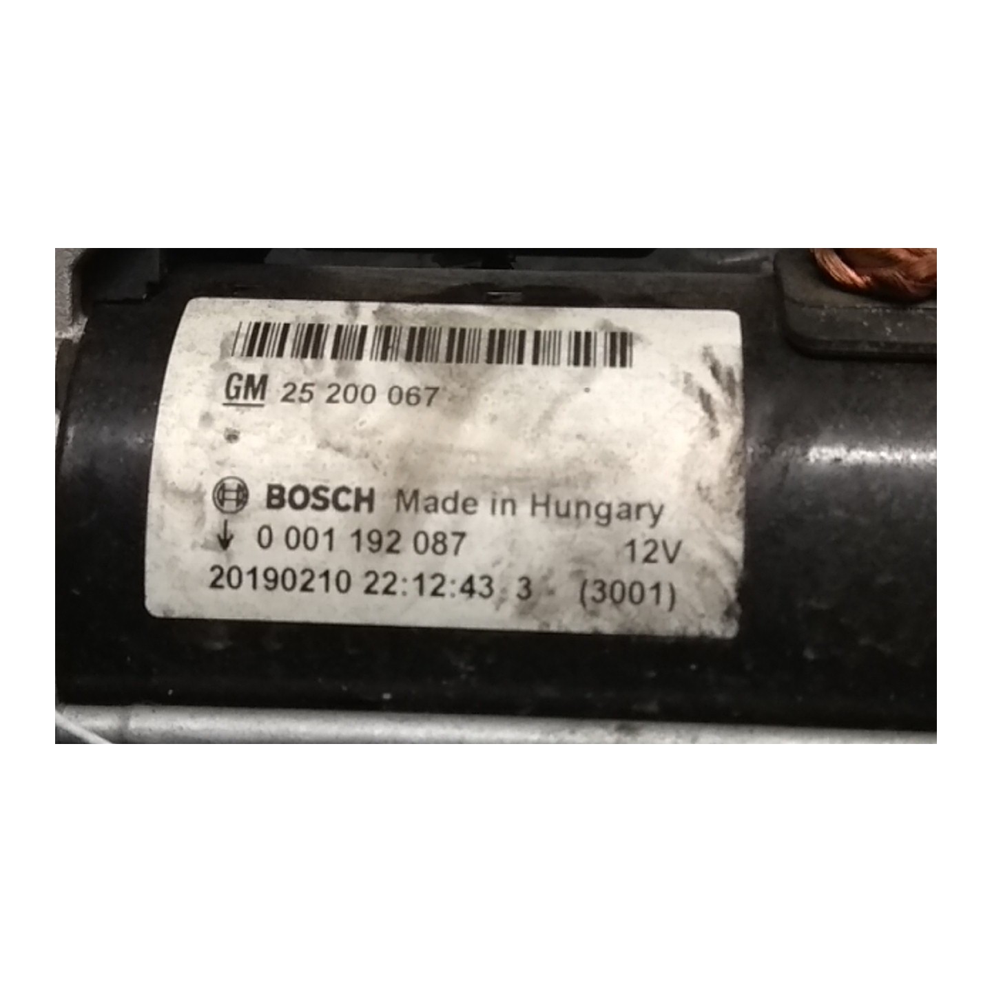MOTORINO AVVIAMENTO 062 OPEL CORSA (X15) (12/14-12/19) B14XEROPTLDD 55578921