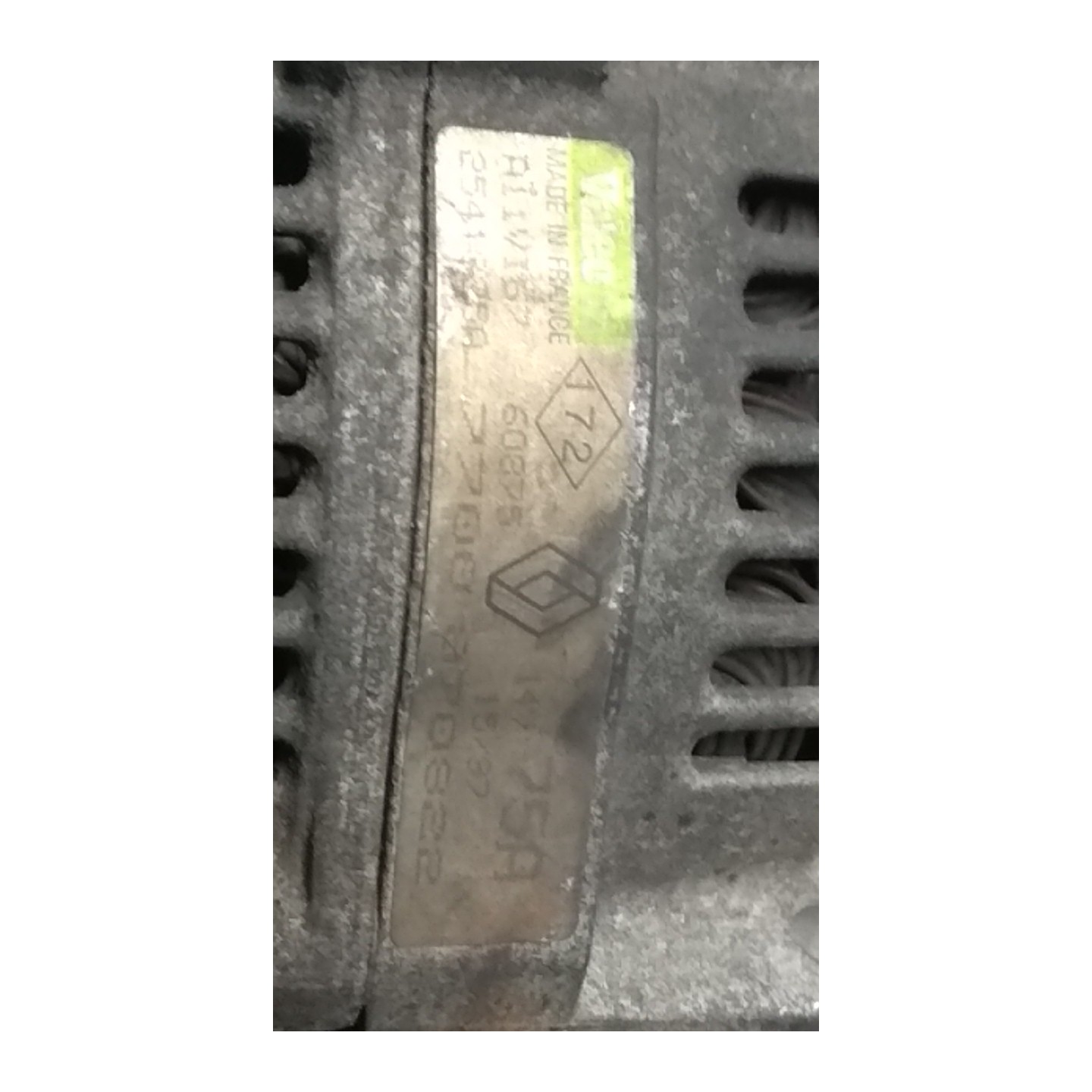 ALTERNATORE 067 RENAULT CLIO 1A SERIE (04/96-03/98) D7FA7 7711134795