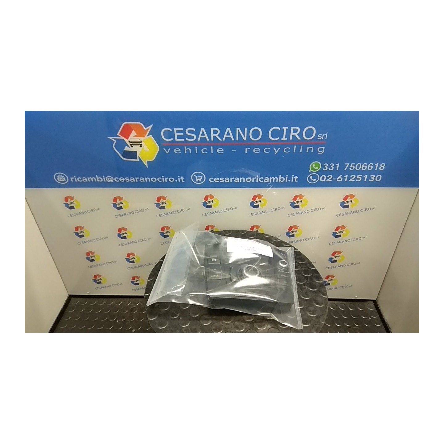 BLOCCO COMANDI AUTORADIO 072 AUDI A6 (4F) (03/04-06/09) BAT NB4296003031014