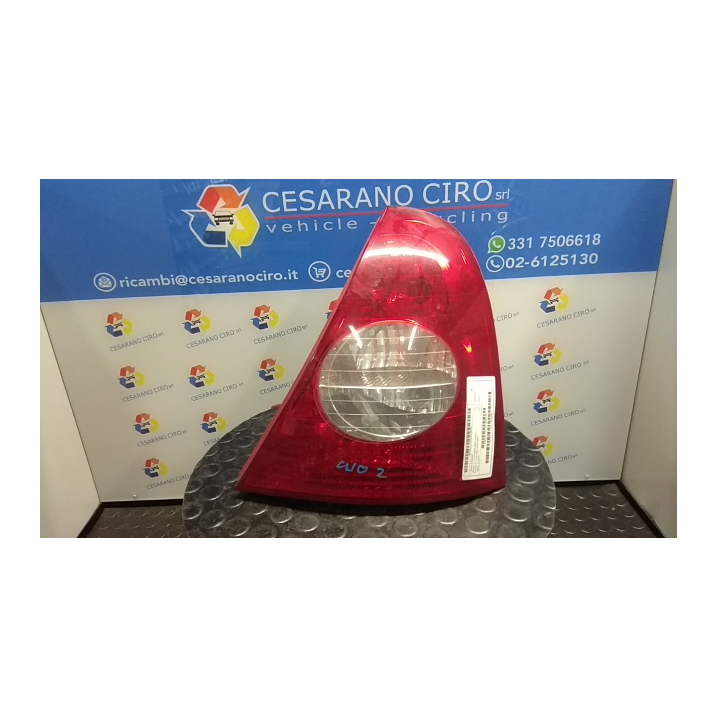 FANALE POST. DX. 101 RENAULT CLIO 2A SERIE (05/01-11/10) D4FB7 8200917487
