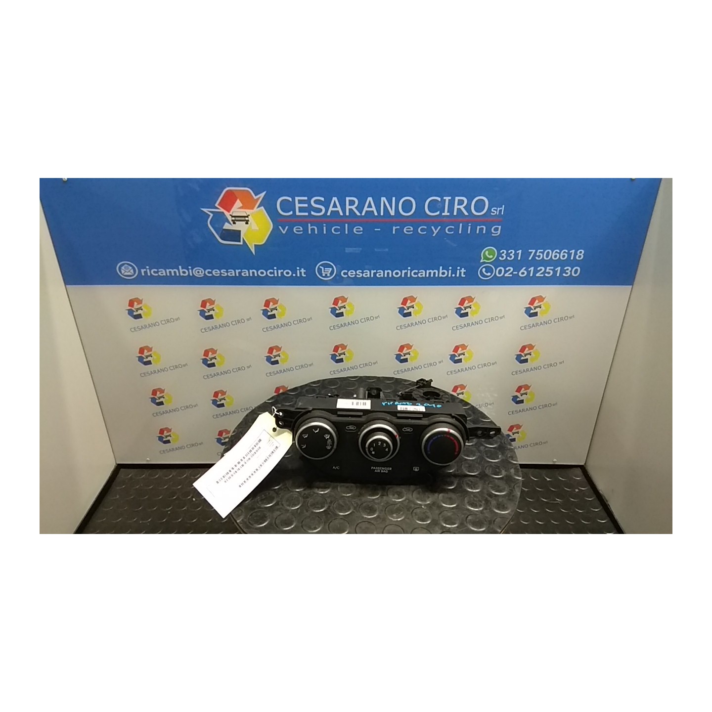 BLOCCO COMANDO CLIMATIZZAZIONE 074 KIA PICANTO 2A SERIE (05/11-) G3LA NB5576075025001