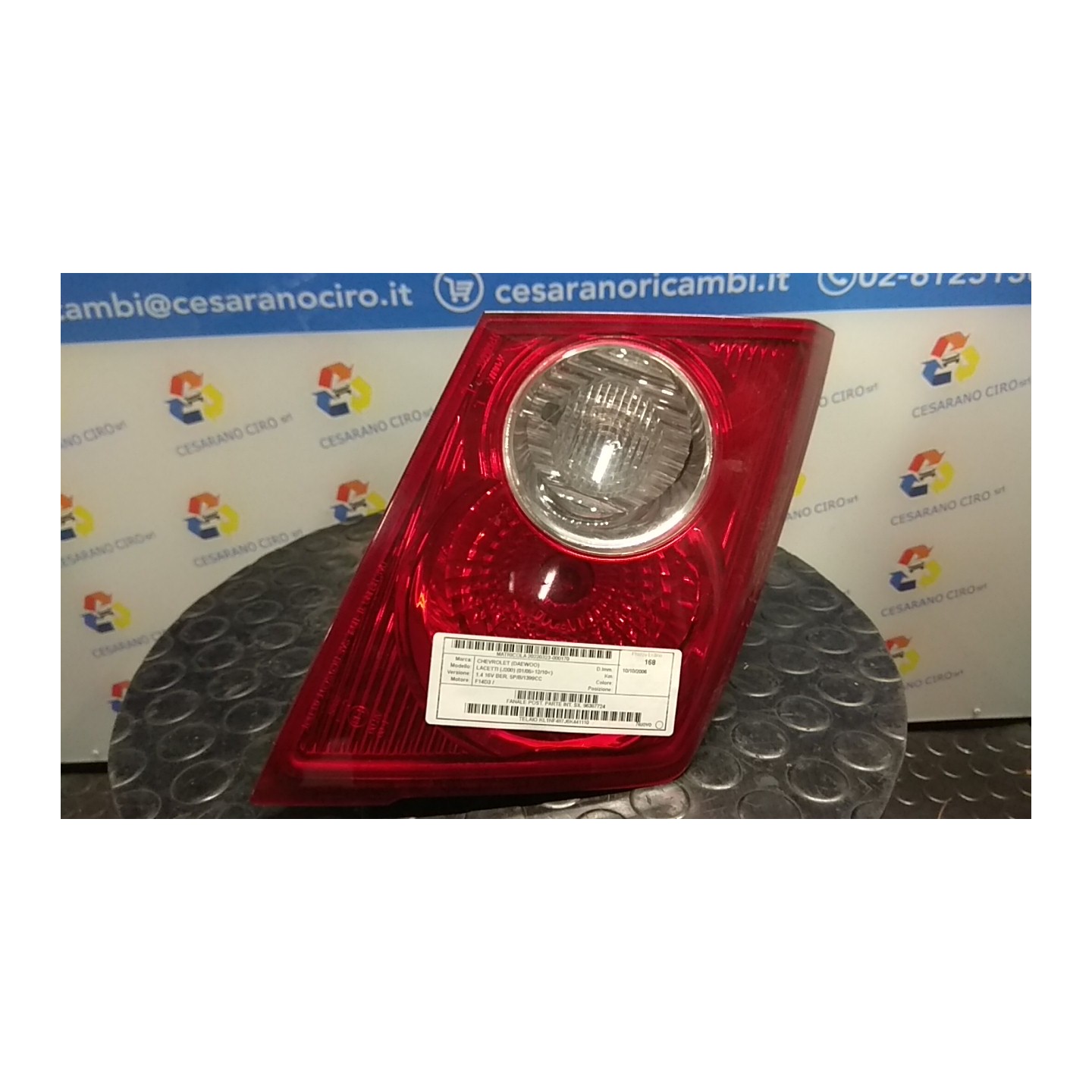 FANALE POST. PARTE INT. SX. 170 CHEVROLET (DAEWOO) LACETTI (J200) (01/05-12/10) F14D3 96387724