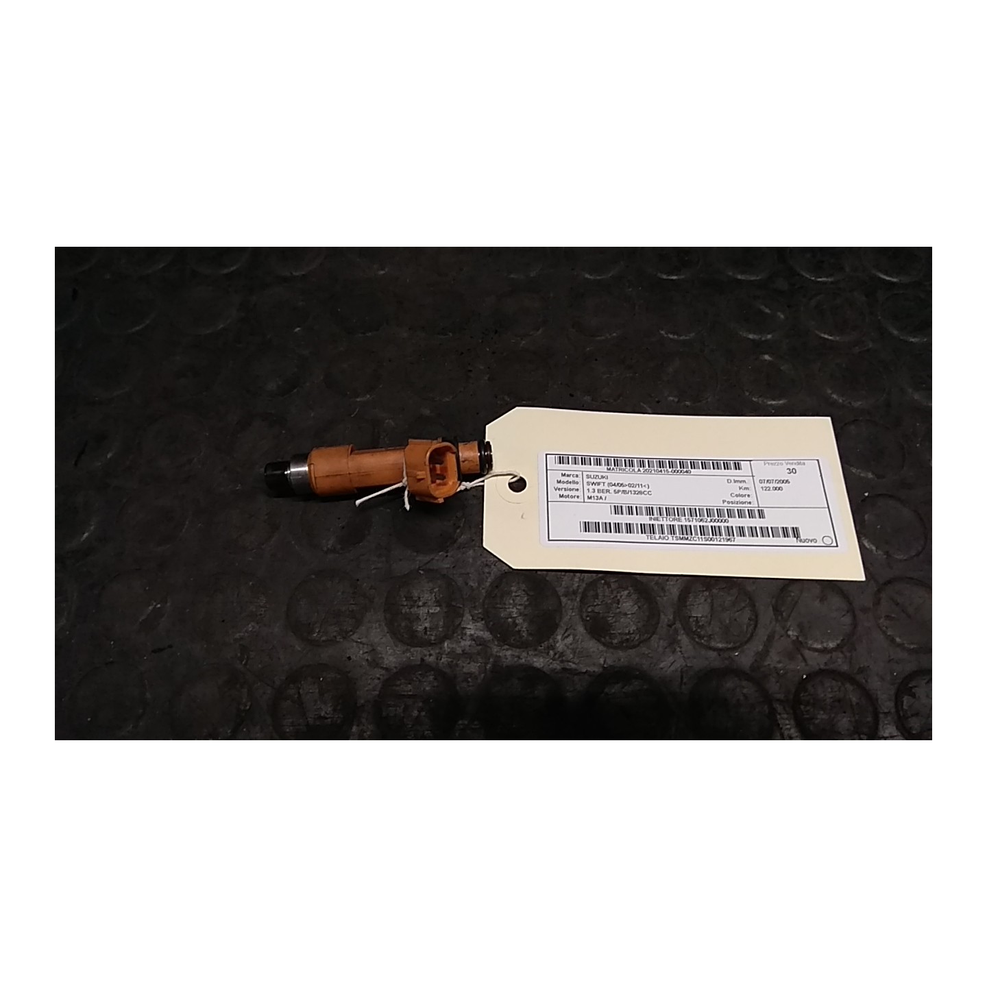 INIETTORE 040 SUZUKI SWIFT (04/05-02/11) M13A 1571062J00000