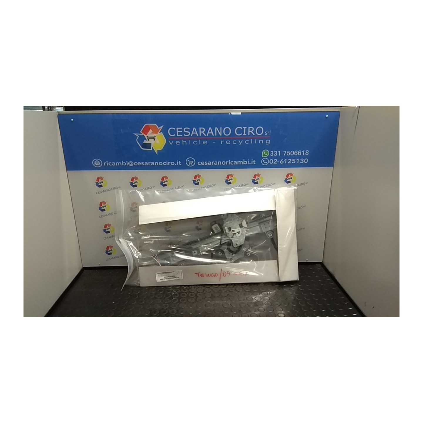 ALZACRISTALLO ELETTR. PORTA ANT. CON SX. 031 RENAULT TWINGO 2A SERIE (06/07-02/12) D4FJ7 8200384743