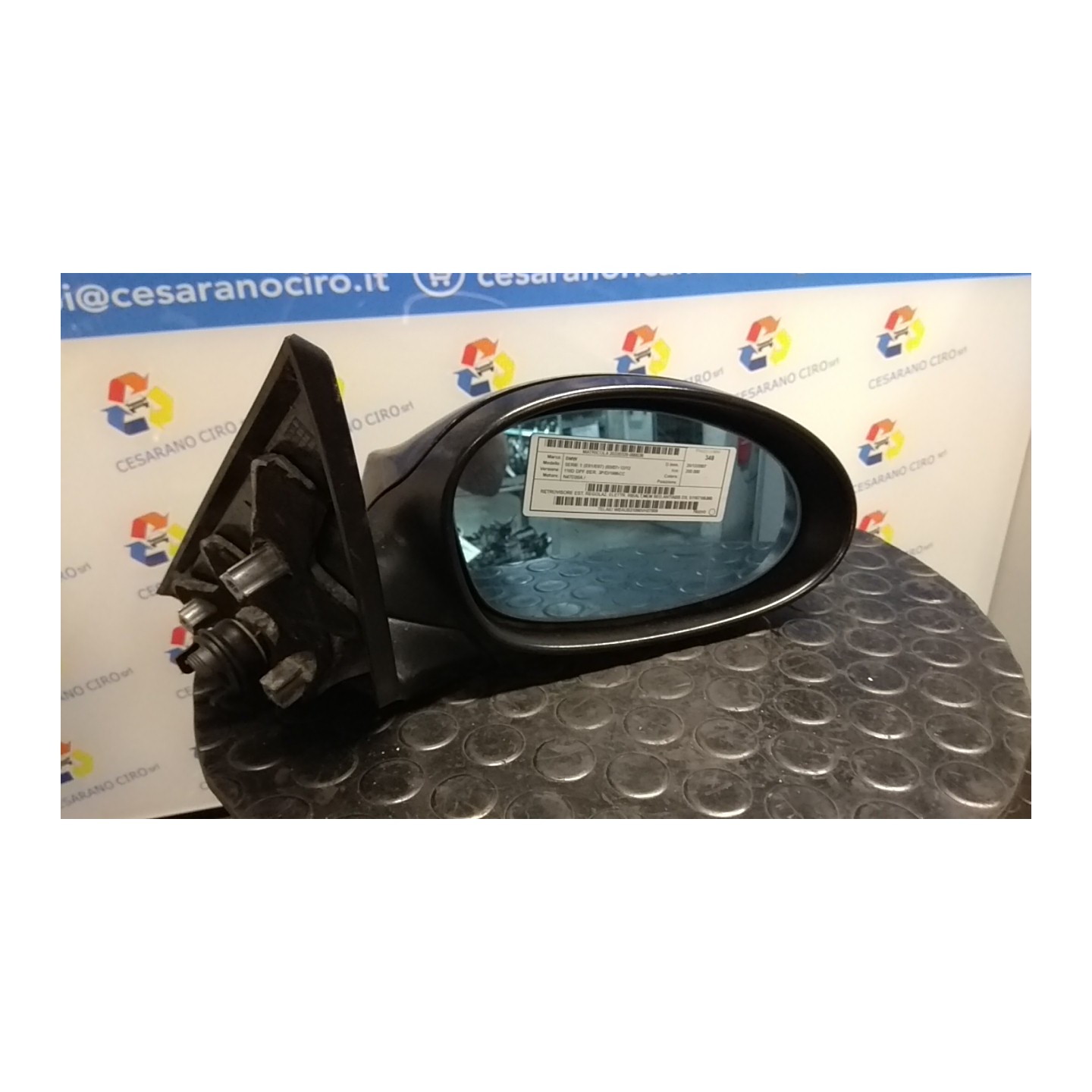 RETROVISORE EST. REGOLAZ. ELETTR. RIBALT,MEM SED,ANTIABB DX. 036 BMW SERIE 1 (E81/E87) (03/07-12/12 N47D20A 51167185380