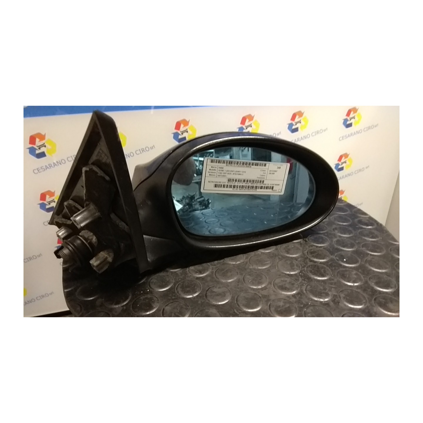 RETROVISORE EST. REGOLAZ. ELETTR. RIBALT,MEM SED,ANTIABB DX. 036 BMW SERIE 1 (E81/E87) (03/07-12/12 N47D20A 51167185380