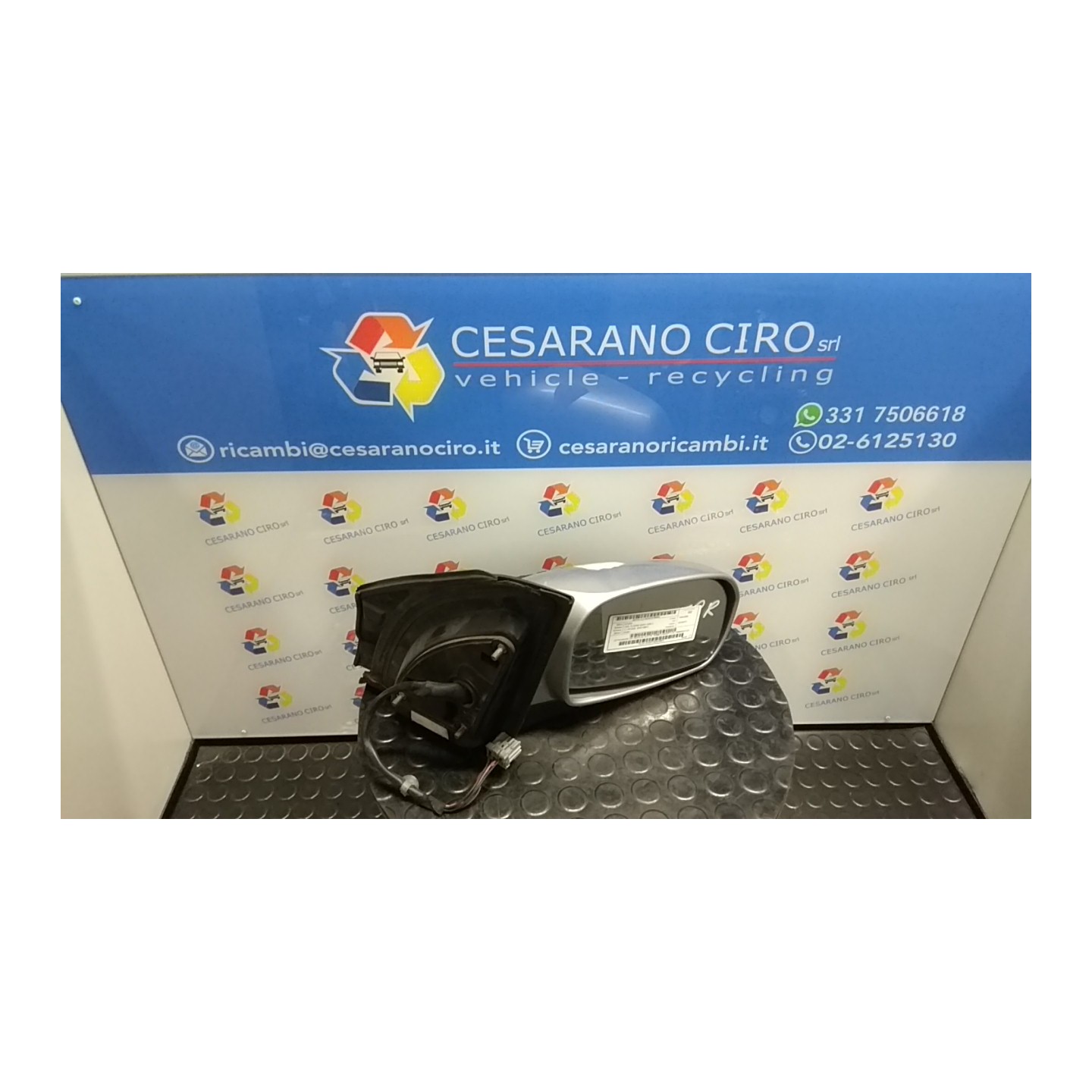 RETROVISORE EST. REGOLAZ. ELETTR. TERMICO ARGENTO DX. 043 HONDA CIVIC 7A SERIE (03/01-12/05) D14Z6 76200S5SG71ZD