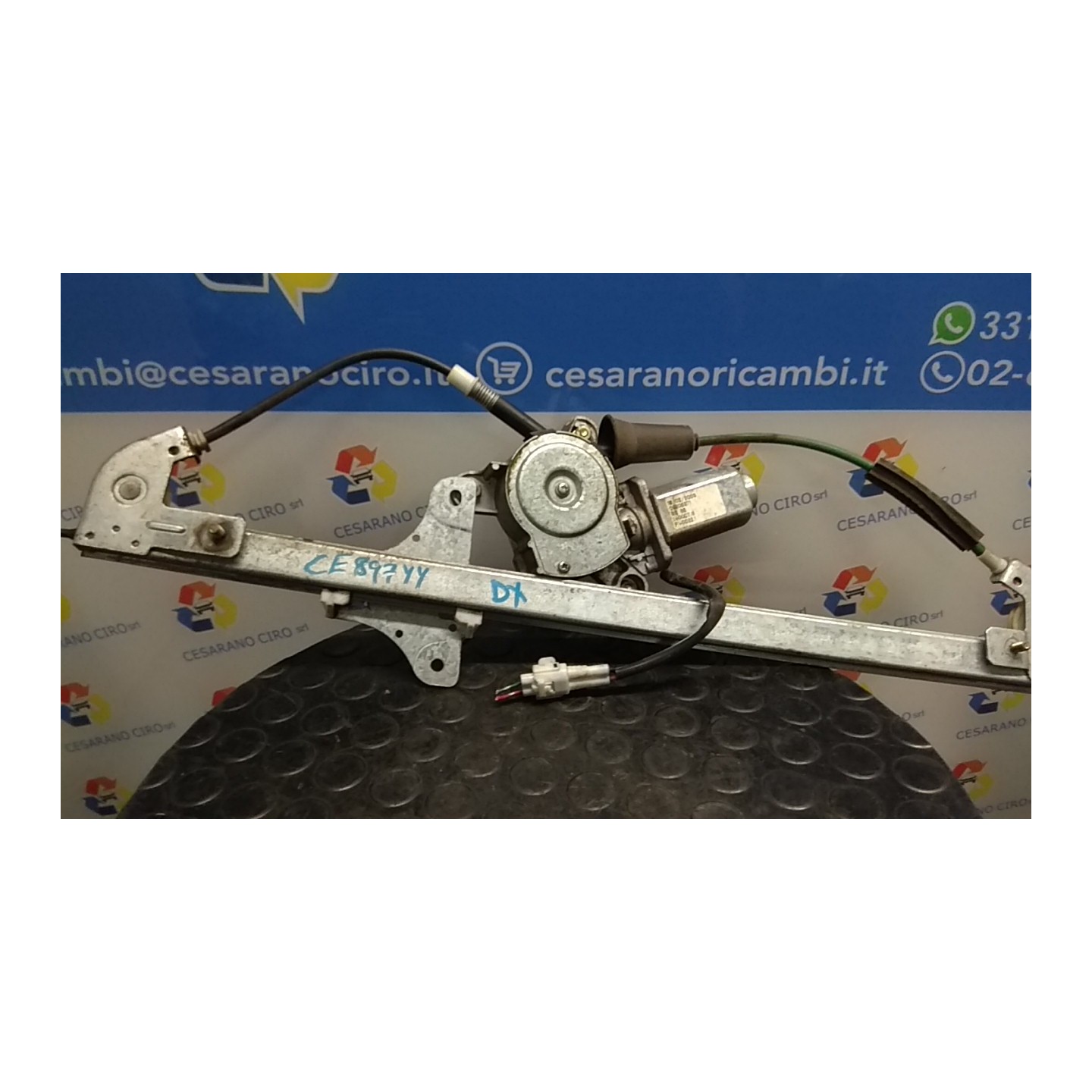 ALZACRISTALLO ELETTR. PORTA ANT. C/MOTORINO DX. 106 OPEL AGILA (H00) (04/00-09/04) Z12XE 9215910
