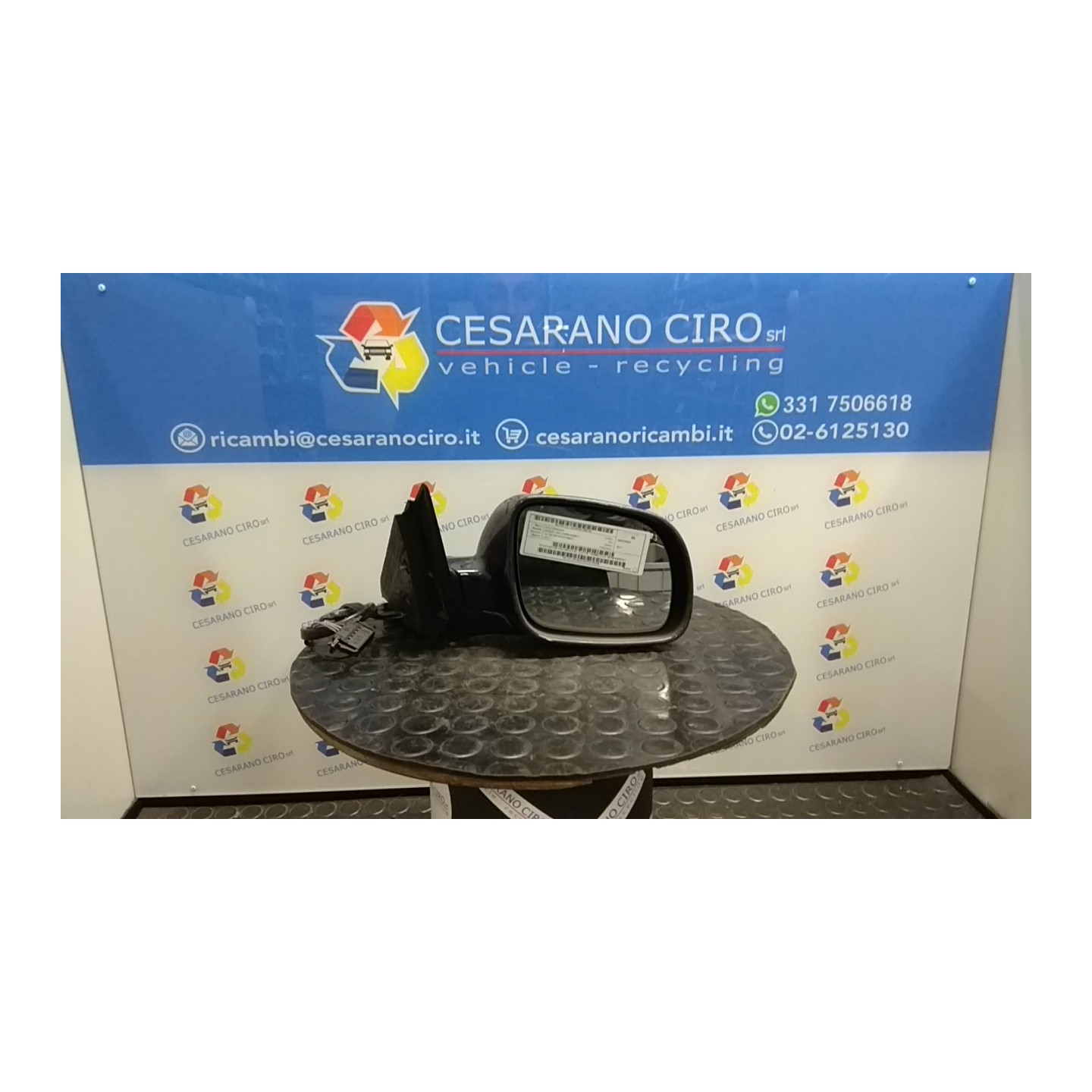 RETROVISORE EST. REGOLAZ. ELETTR. TERMICO DX. 134 VOLKSWAGEN PASSAT (3B) (10/00-03/06) AVF 3B1857508F01C