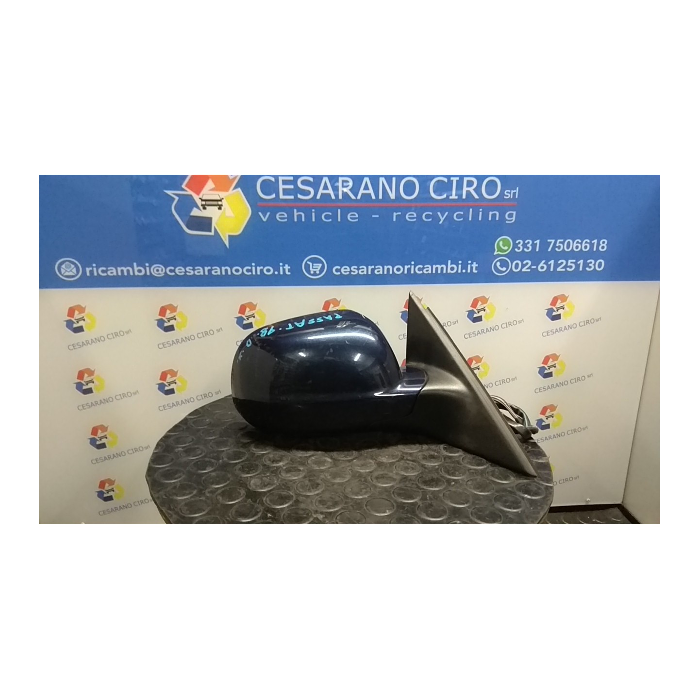 RETROVISORE EST. REGOLAZ. ELETTR. TERMICO DX. 134 VOLKSWAGEN PASSAT (3B) (10/00-03/06) AVF 3B1857508F01C