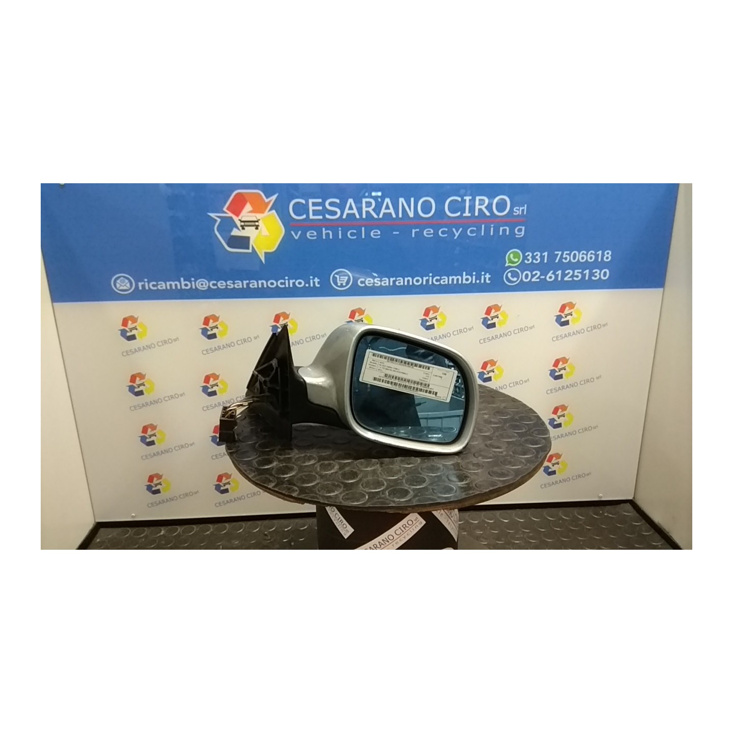 RETROVISORE EST. REGOLAZ. ELETTR. DX. 138 AUDI A4 (8D) (10/94-12/00) AFN 8D1858532J3FZ