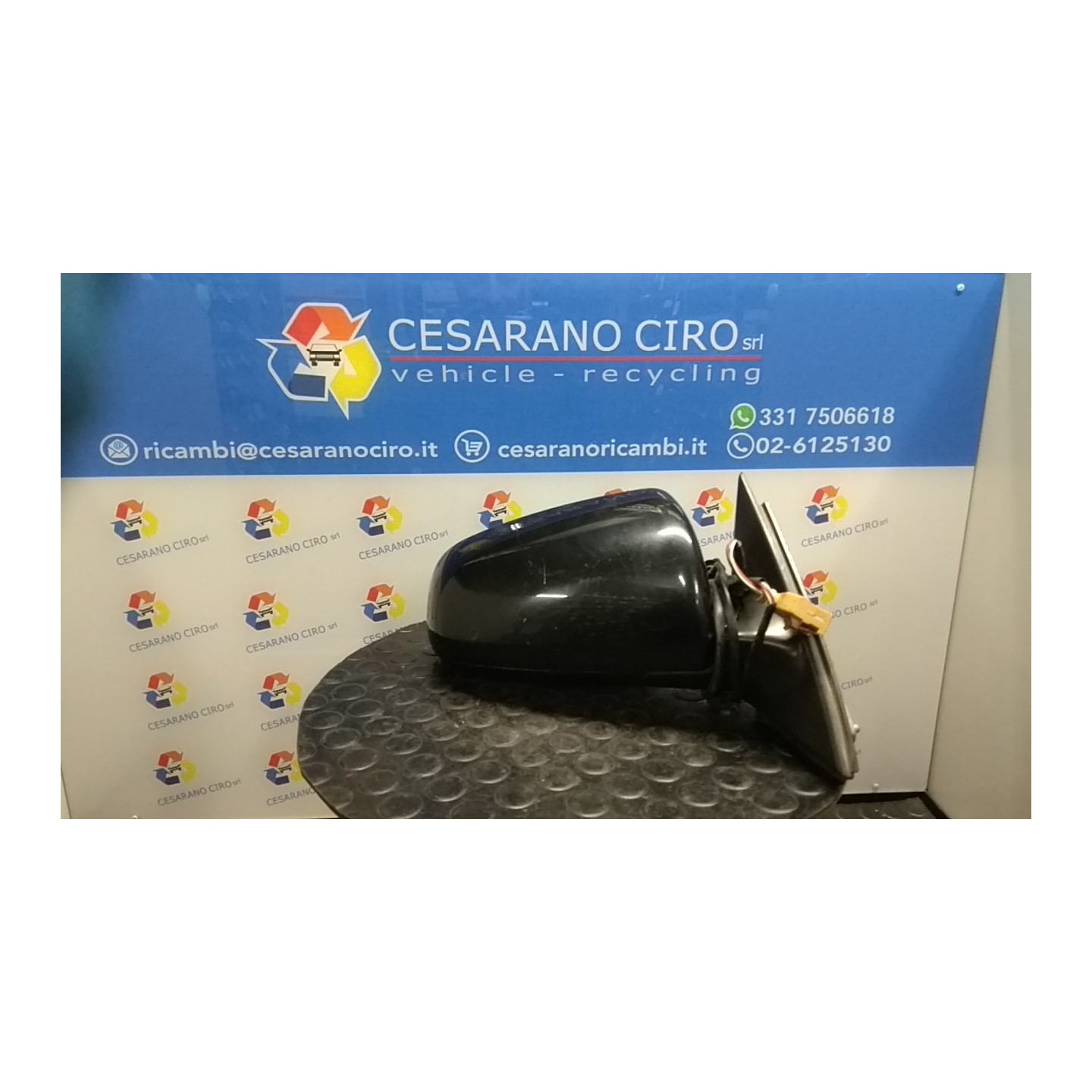 RETROVISORE EST. REGOLAZ. ELETTR. TERMICO RIPIEGHEVOLE DX. 152 AUDI A4 (8E) (11/00-11/04) BAU 8E1858532AC01C