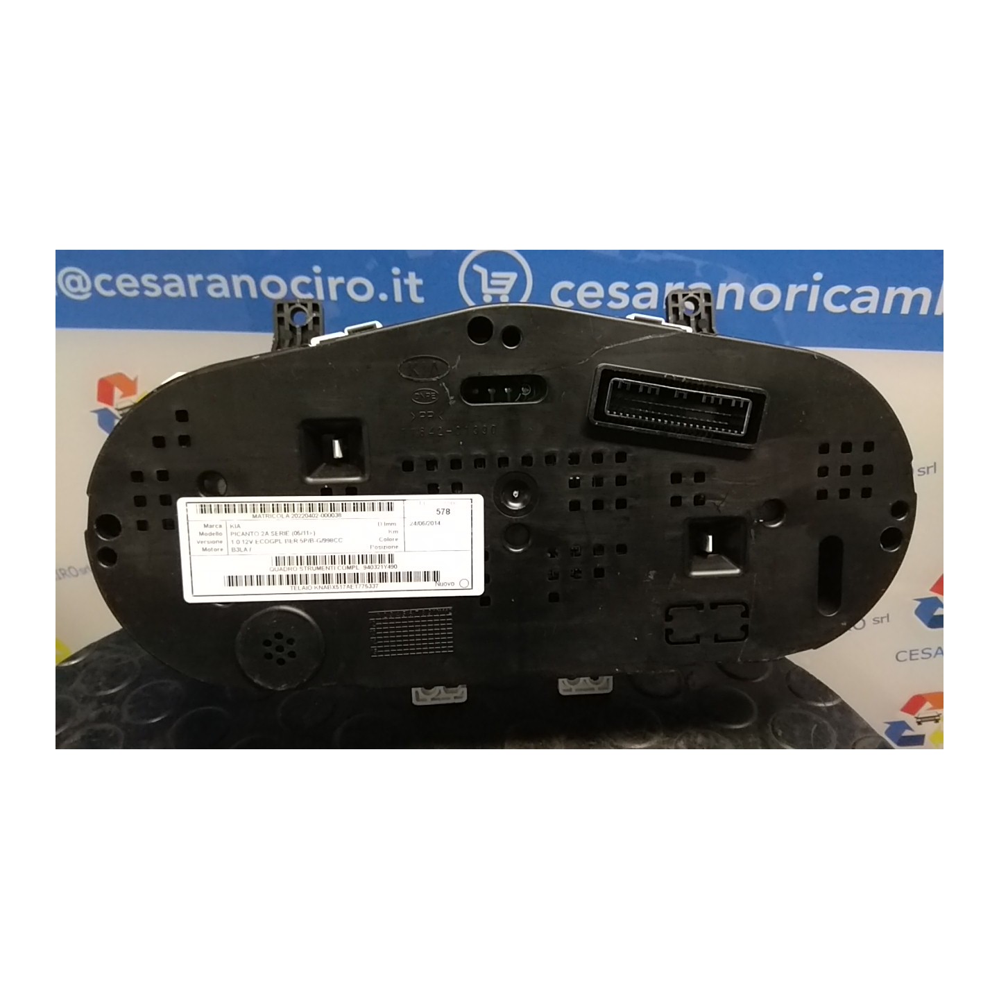 QUADRO STRUMENTI COMPL. 038 KIA PICANTO 2A SERIE (05/11-) B3LA 940321Y490