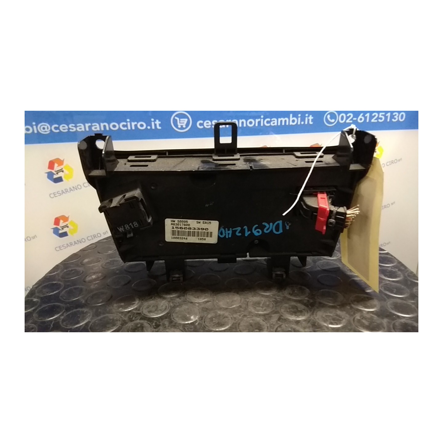 BLOCCO COMANDO CLIMATIZZAZIONE C/A/C AUT. 053 ALFA ROMEO MITO (X6) (06/08-06/11) 199A8000 156088743