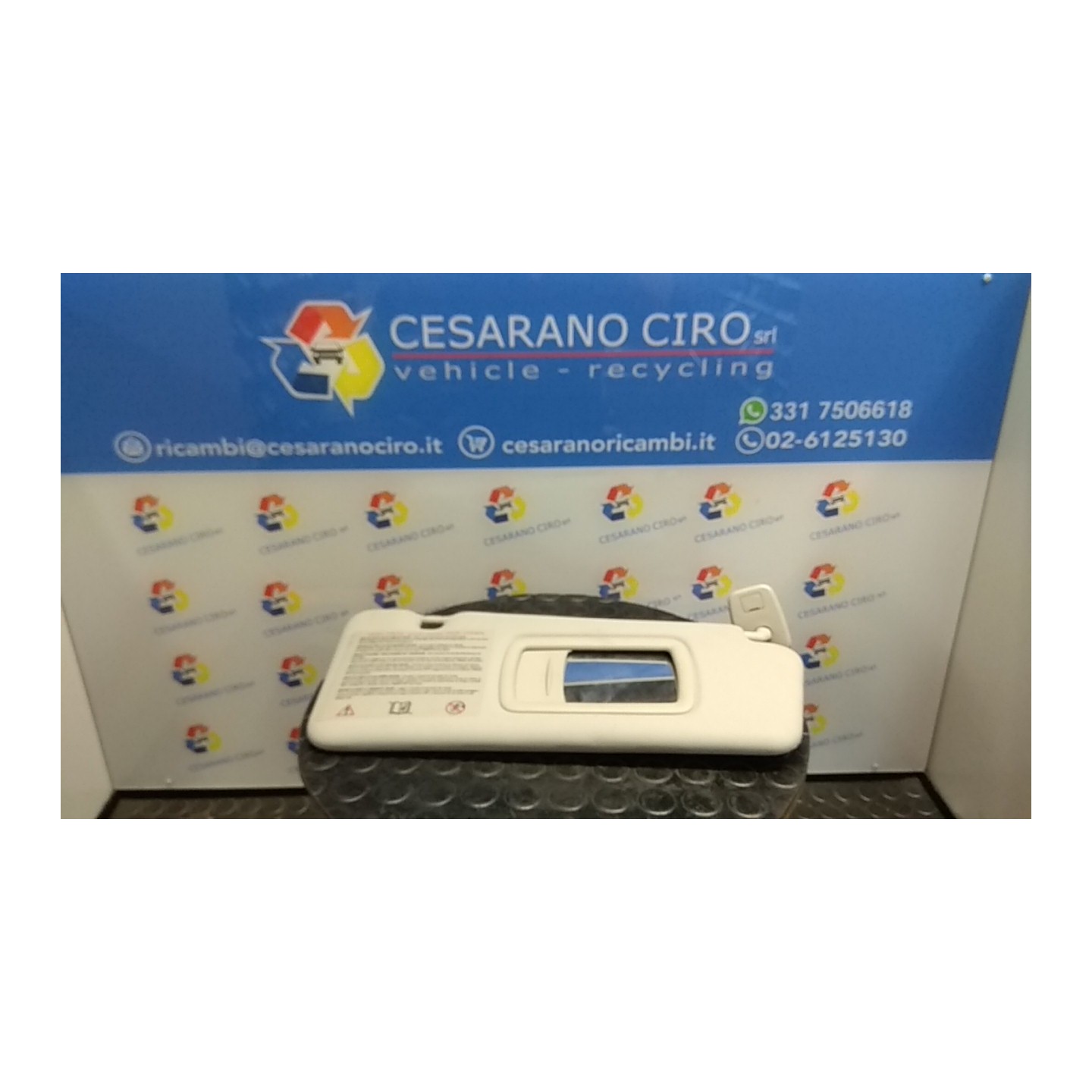 ALETTA PARASOLE PARABREZZA DX. 033 RENAULT MEGANE 3A SERIE (02/12-09/14) K9KR8 964001446R