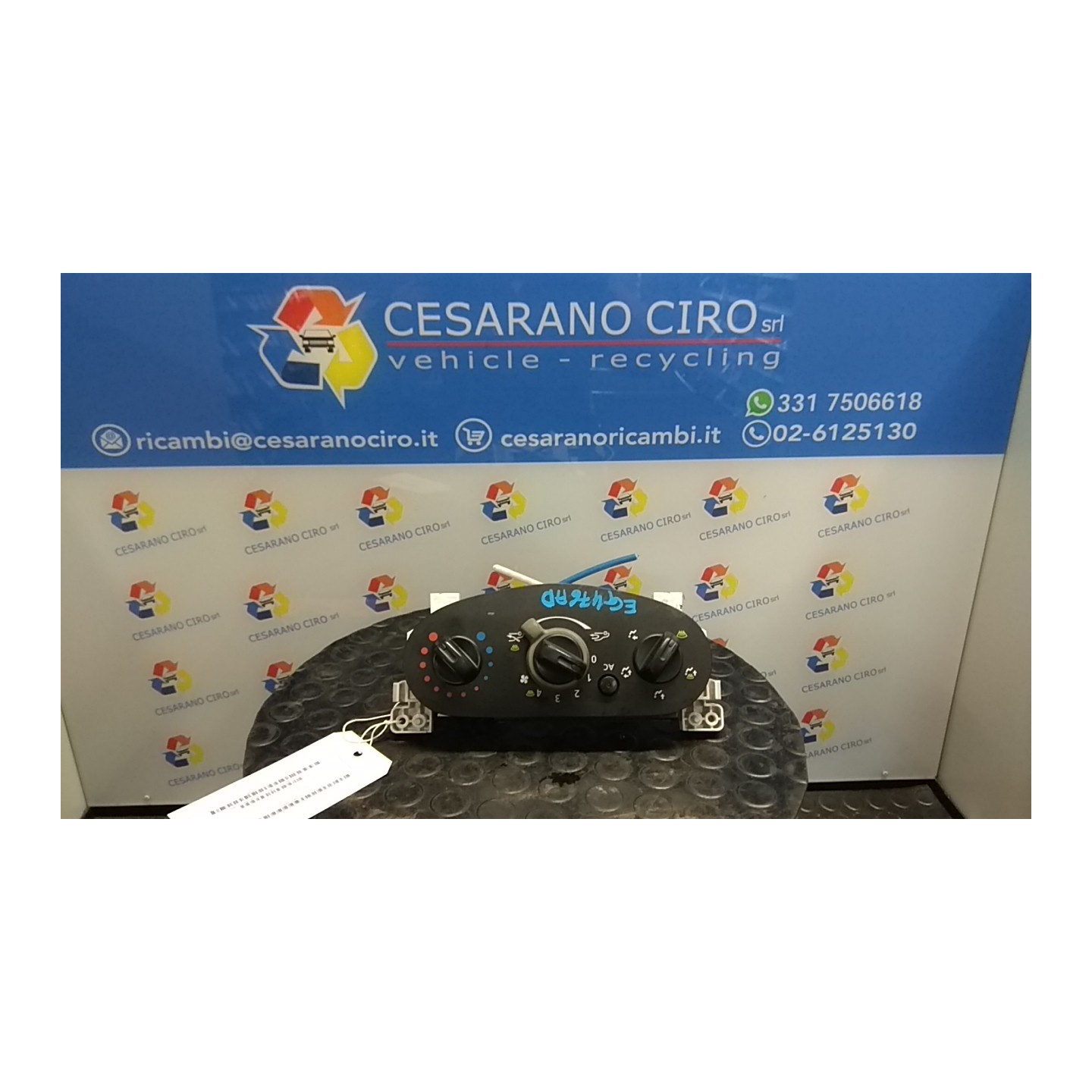 BLOCCO COMANDO CLIMATIZZAZIONE 041 DACIA SANDERO (07/08-04/13) K9KK7 6001551800
