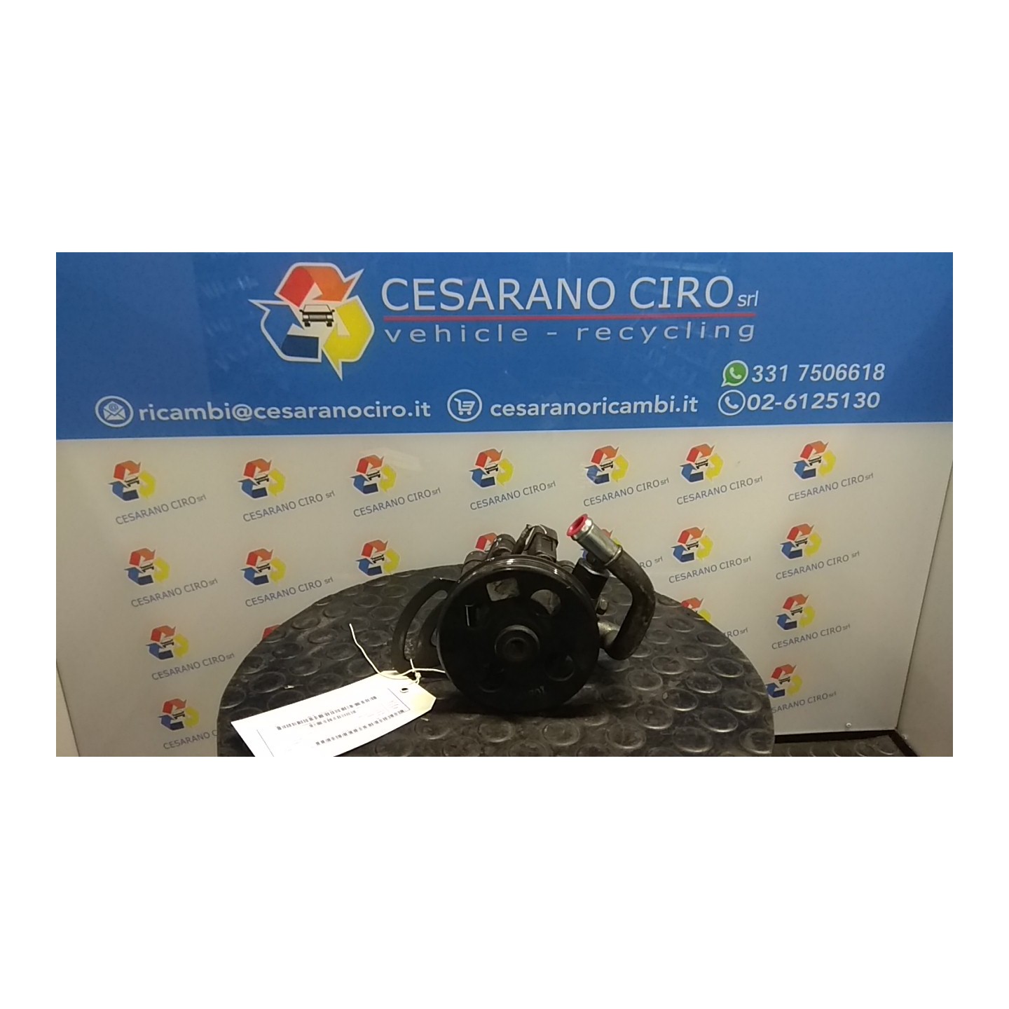 POMPA SERVOSTERZO C/PULEGGIA 207 CHEVROLET (DAEWOO) SPARK (M300) (01/10-12/15) B12D1 96980873