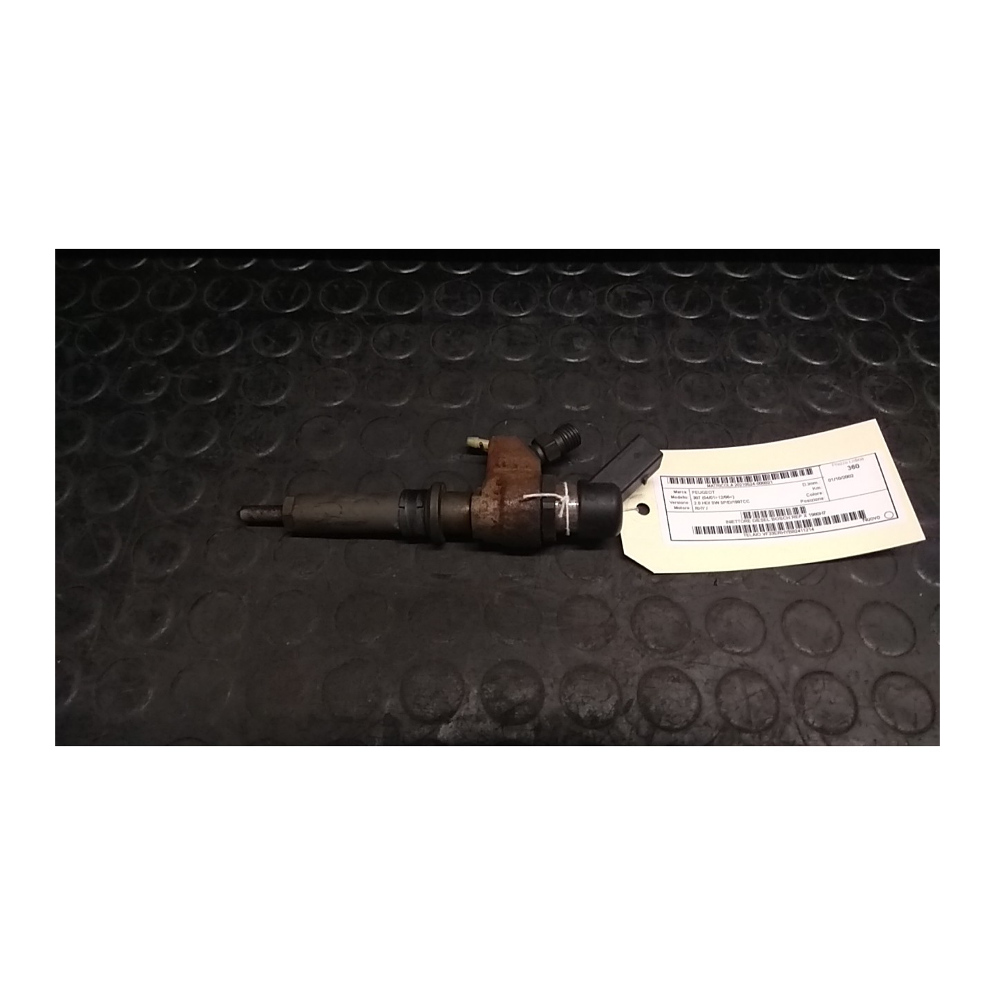 INIETTORE DIESEL BOSCH REP X 021 PEUGEOT 307 (04/01-12/06) RHY 1980H7